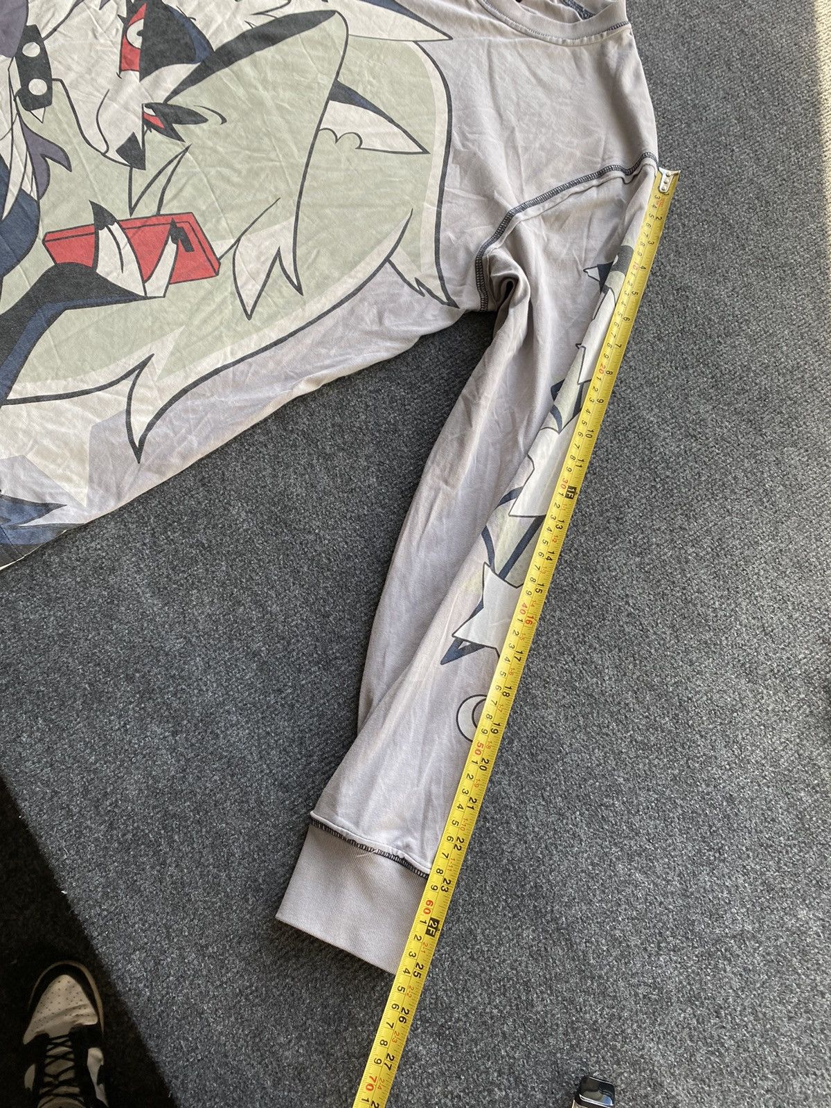 Anime 🔥Goth Emo Helluva Boss overprint long sleeve L warren james Size US L / EU 52-54 / 3 - 10 Thumbnail