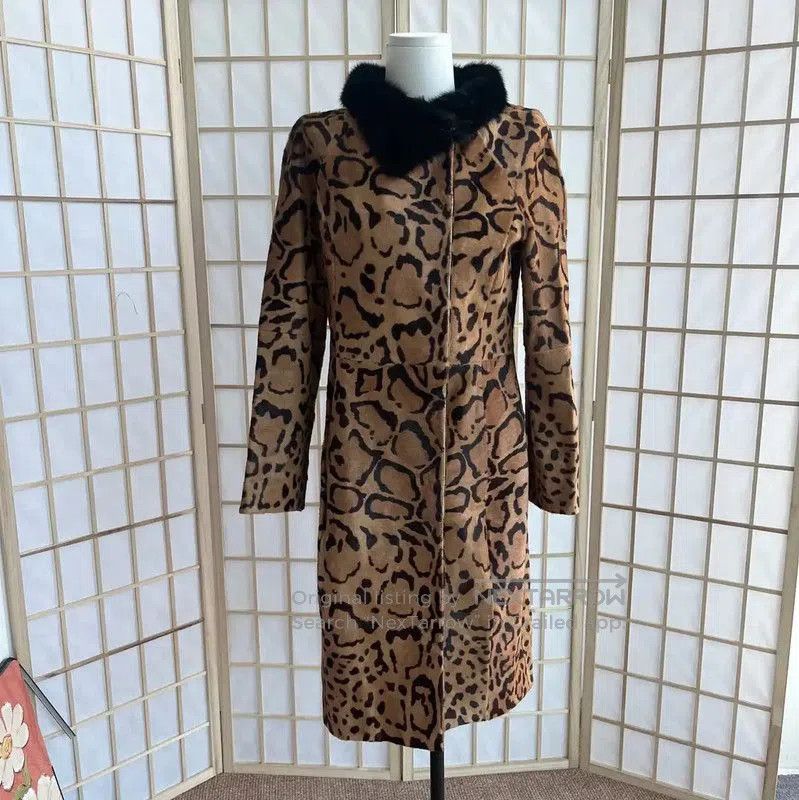 Max Mara MaxMara Leopard Print Wool Coat . Size M / US 6-8 / IT 42-44 - 1 Thumbnail