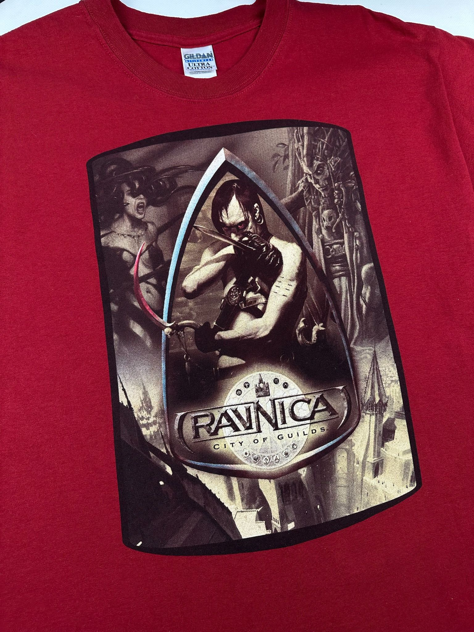 Vintage RARE VINTAGE MAGIC THE GATHERING RAVNICA TEE 90s BIG LOGO Size US L / EU 52-54 / 3 - 5 Thumbnail