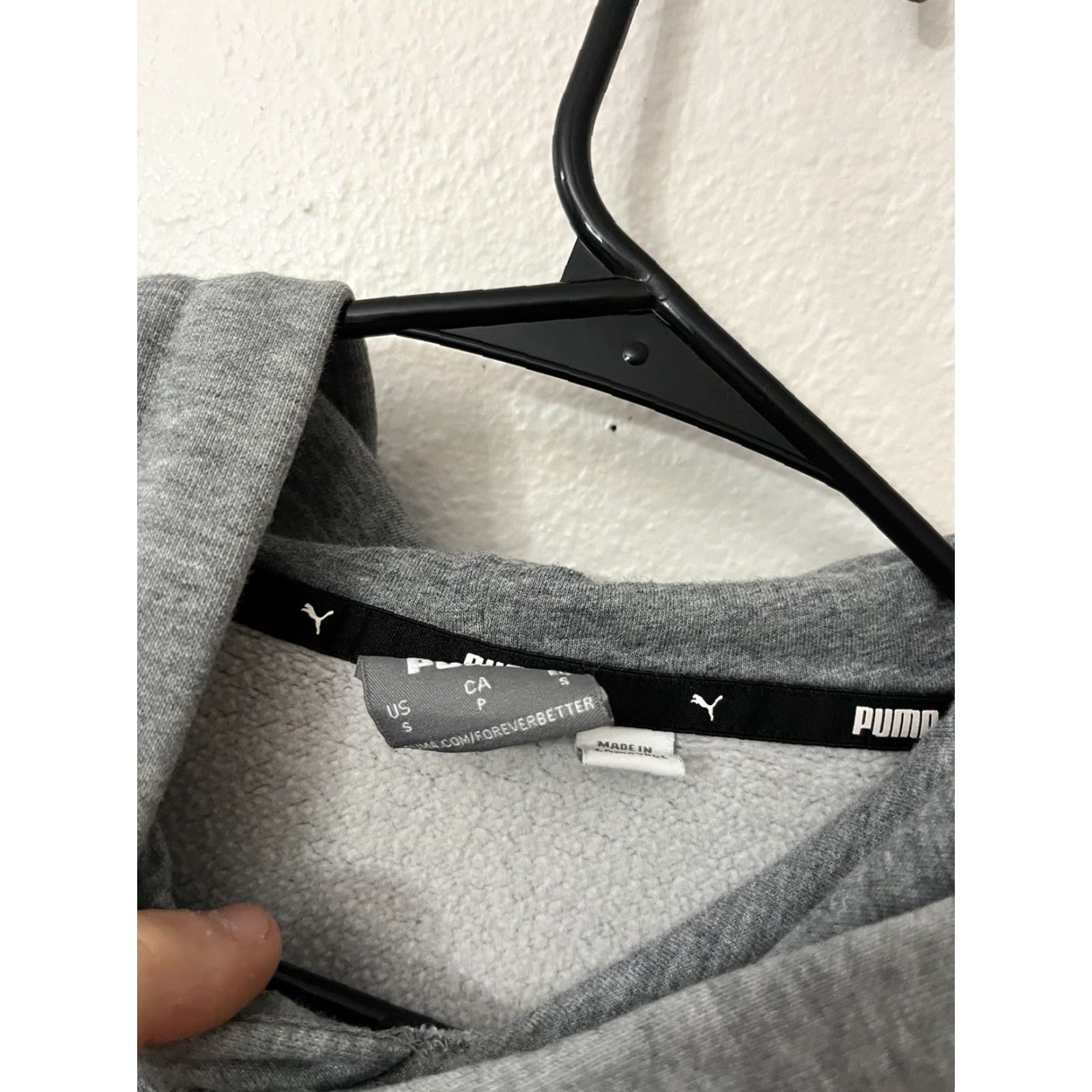 Puma PUMA Pullover Hoodie Shirt Mens Small Gray Logo Front Kangaroo Pocket 90s Athleisure Hoodie Mens Size US S / EU 44-46 / 1 - 4 Thumbnail