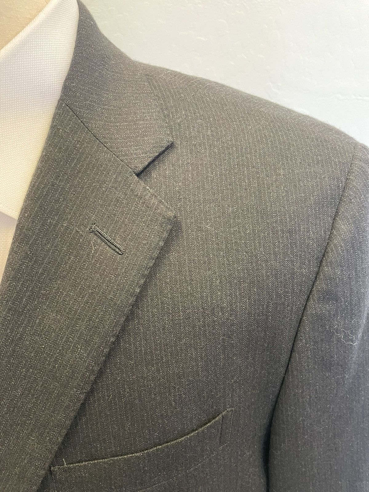 Polo Ralph Lauren Subtle Stripe Wool Suit Size 46R - 4 Thumbnail