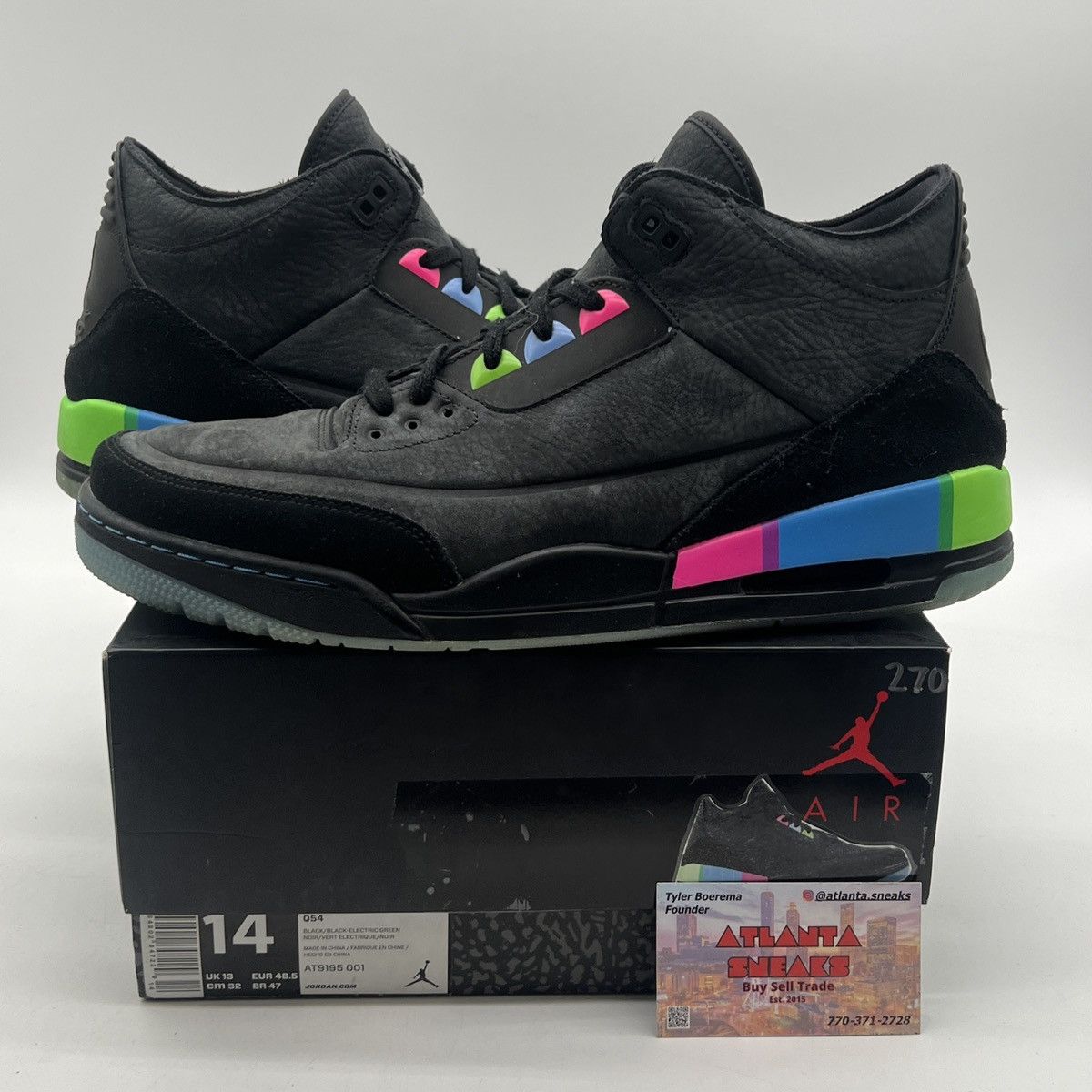Jordan Brand Air Jordan 3 quai 54 2018 Size US 14 / EU 47 - 1 Thumbnail