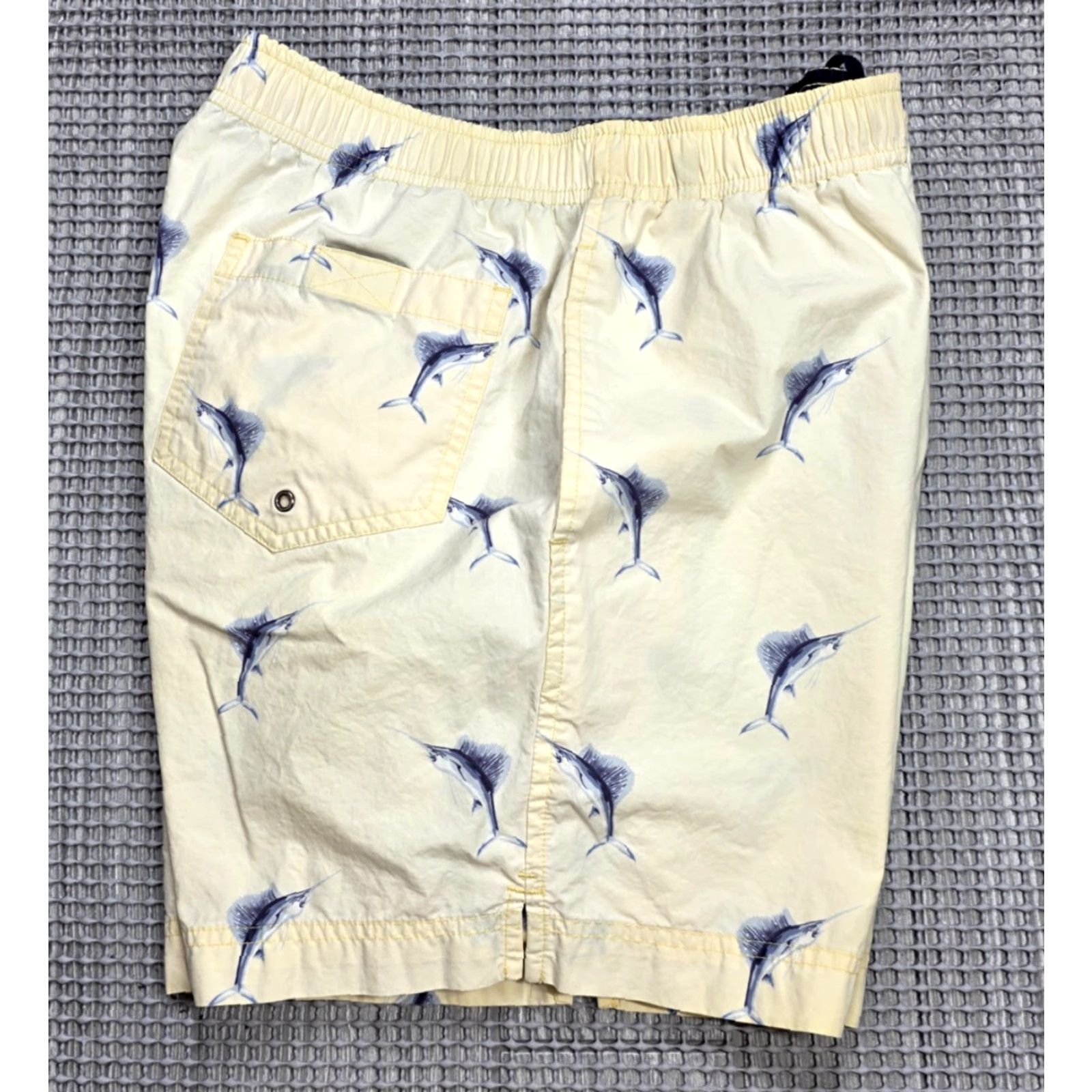 Vintage VINTAGE Polo Sport Shirt Shorts S Yellow 90s Shark Swordfish Print Trunks Mens Size US S / EU 44-46 / 1 - 4 Thumbnail