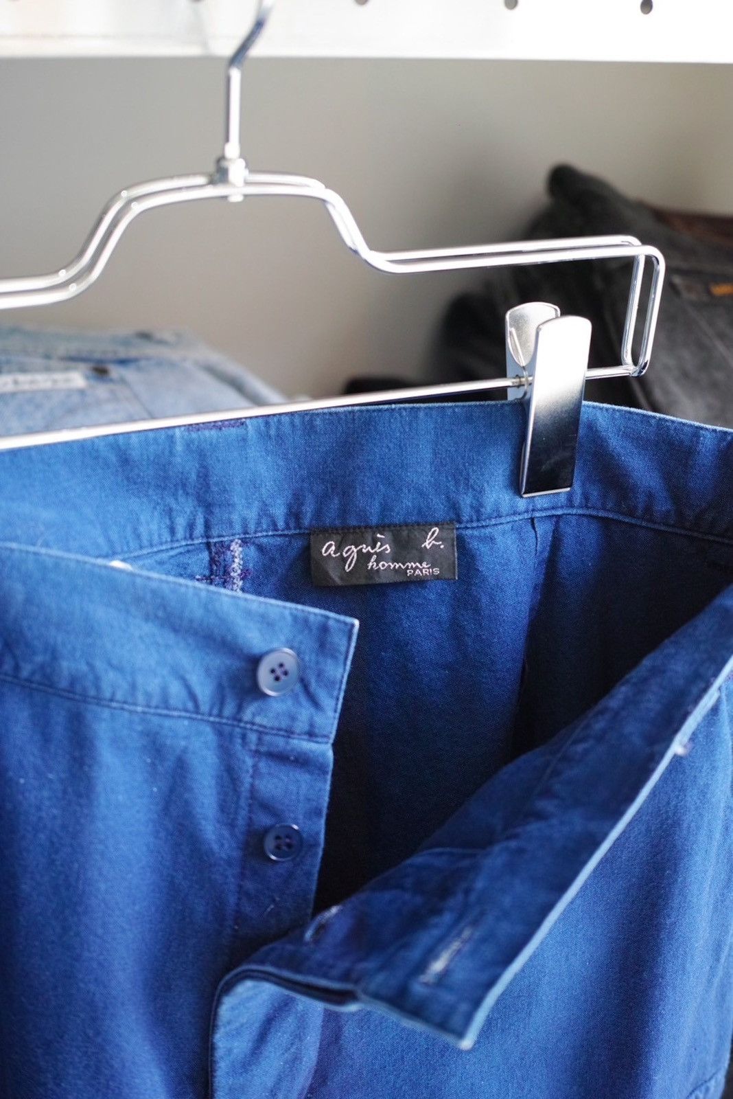 agnes b. agnes b Indigo Dyed Cargo Pants Size US 33 - 6 Thumbnail