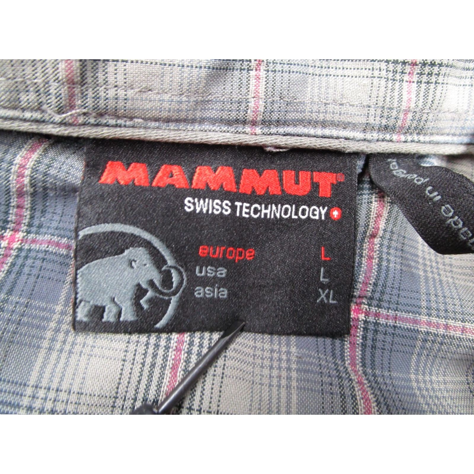 Mammut Mammut Shirt Mens Large Gray Plaid Short Sleeve Button Up Outdoor Hiking Casual Size US L / EU 52-54 / 3 - 2 Thumbnail