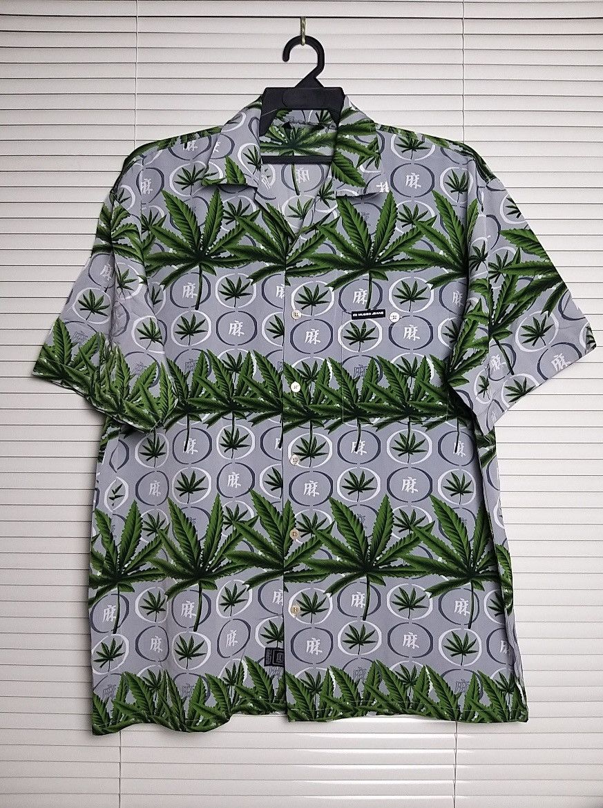 Japanese Brand MUSSO FULL PRINT HEMP GRAPHIC BUTTON UP HAWAII SHIRT Size US L / EU 52-54 / 3 - 3 Thumbnail