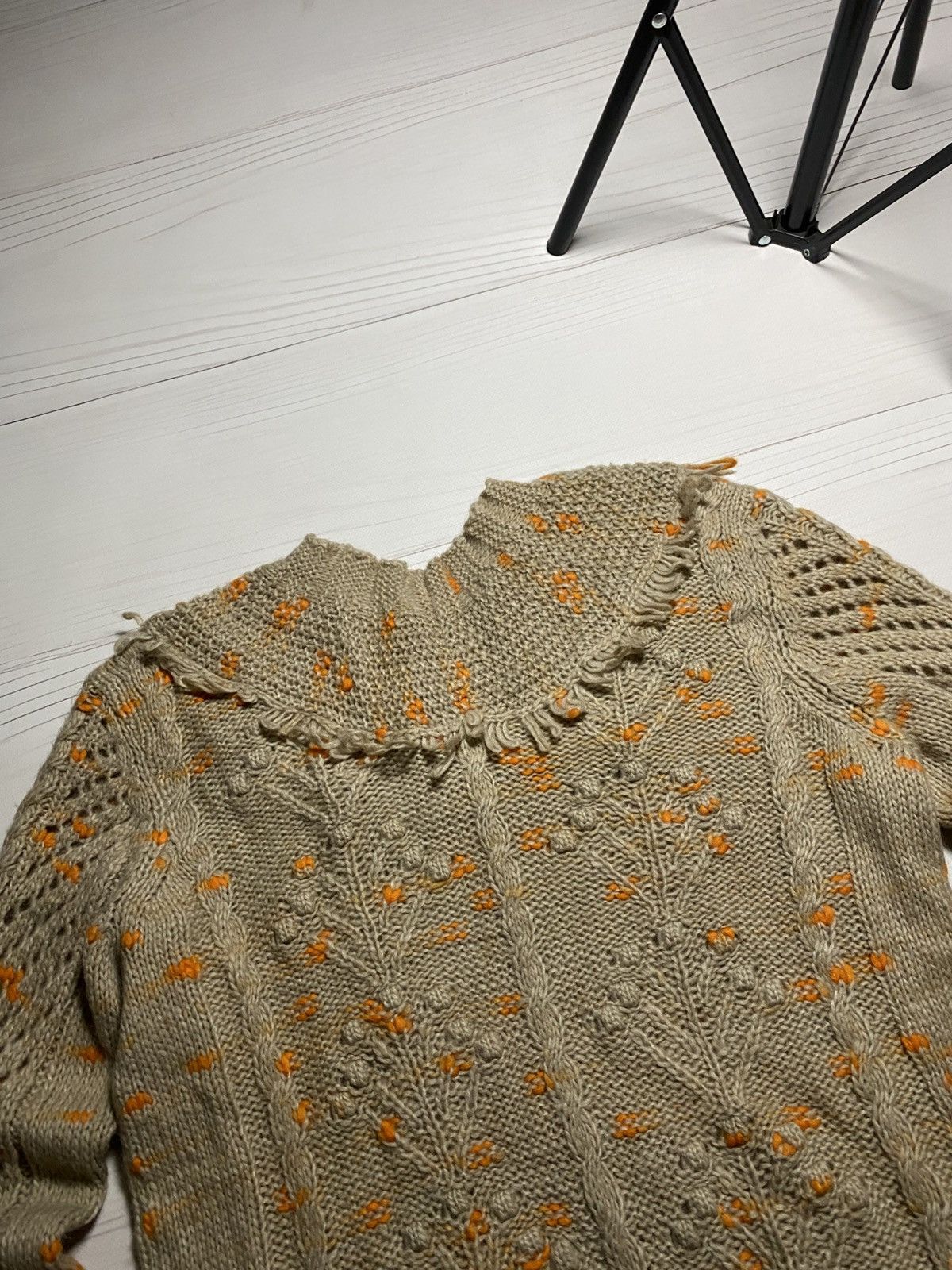 Love Moschino Love Moschino ruffle collar textured knit sweater Size M / US 6-8 / IT 42-44 - 12 Thumbnail
