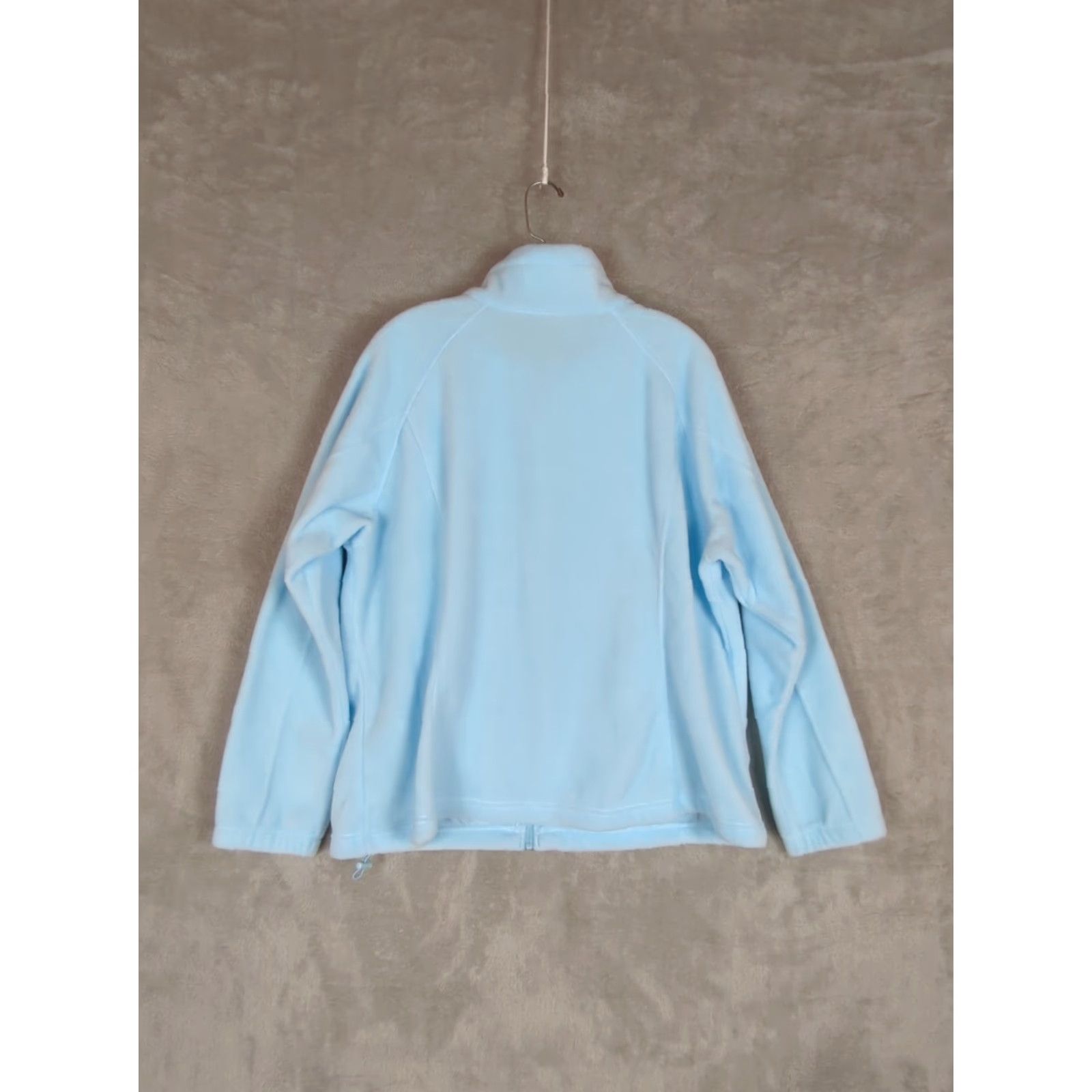 Vintage Columbia Jacket WOMENS Fleece Full Zip Mock Neck Long Sleeve Plus 2X Blue Outdoor Classic Size XXL / US 16-18 / IT 52-54 - 2 Thumbnail