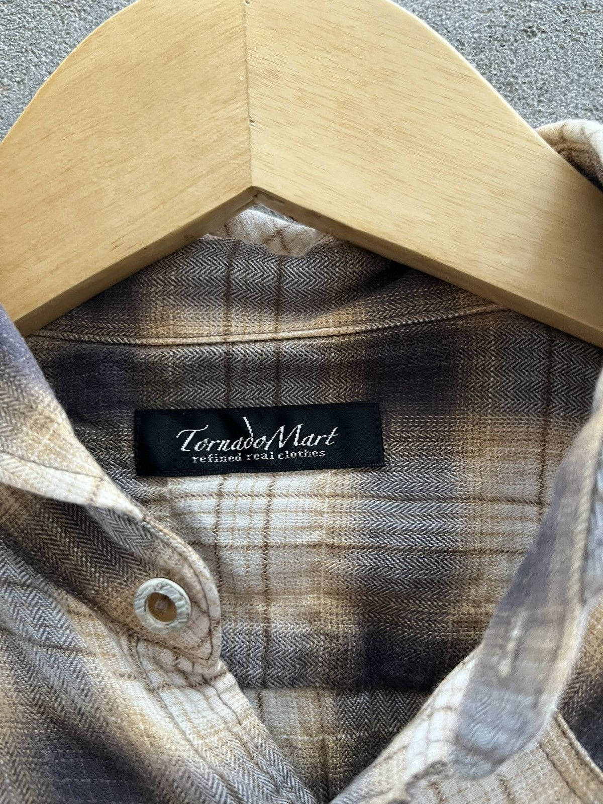 Tornado Mart Distressed Plaid Shirt – Tornado Mart Style Size US L / EU 52-54 / 3 - 8 Thumbnail