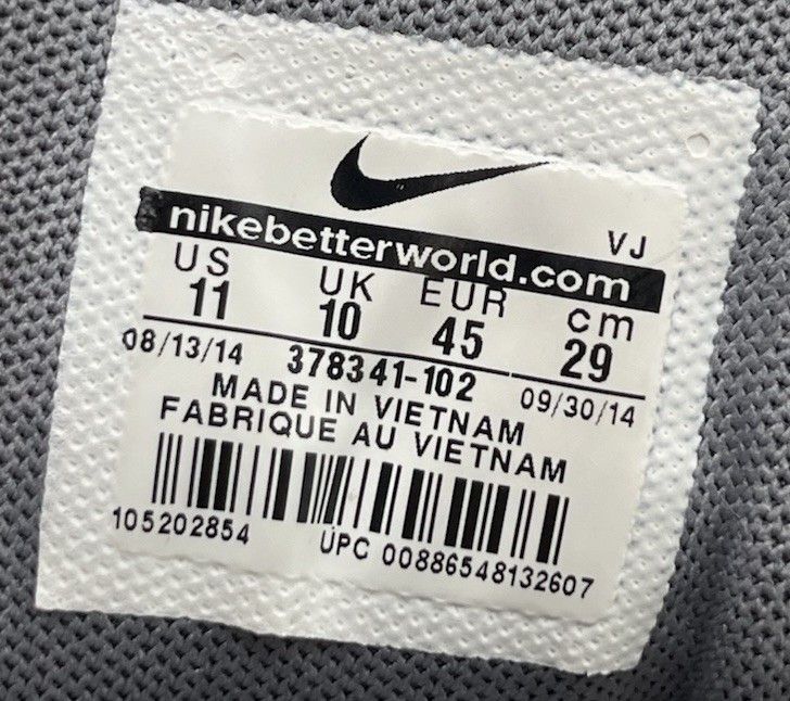 Nike Nike Mens Size 11 Shox NZ Leather White Cool Grey Shoes Size US 11 / EU 44 - 10 Thumbnail