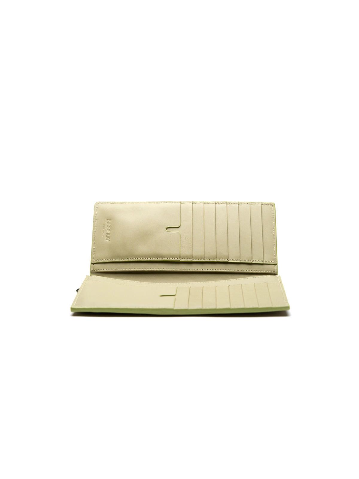 Burberry NEW Burberry Unisex Embossed Check Continental Wallet Green Size ONE SIZE - 2 Thumbnail