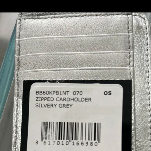 Givenchy GIVENCHY Silver Canvas 4G Card Case Wallet - NEW WITH TAGS Size ONE SIZE - 4 Thumbnail