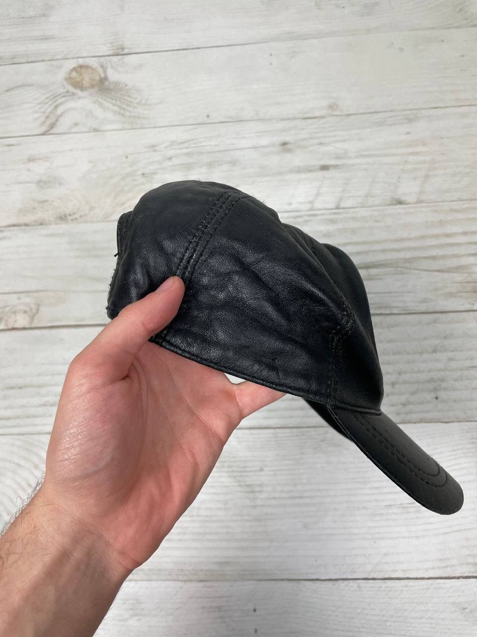Audi Vintage Racing Audi Leather Cap 90s Hat Big Logo Nascar Y2K Size ONE SIZE - 6 Thumbnail