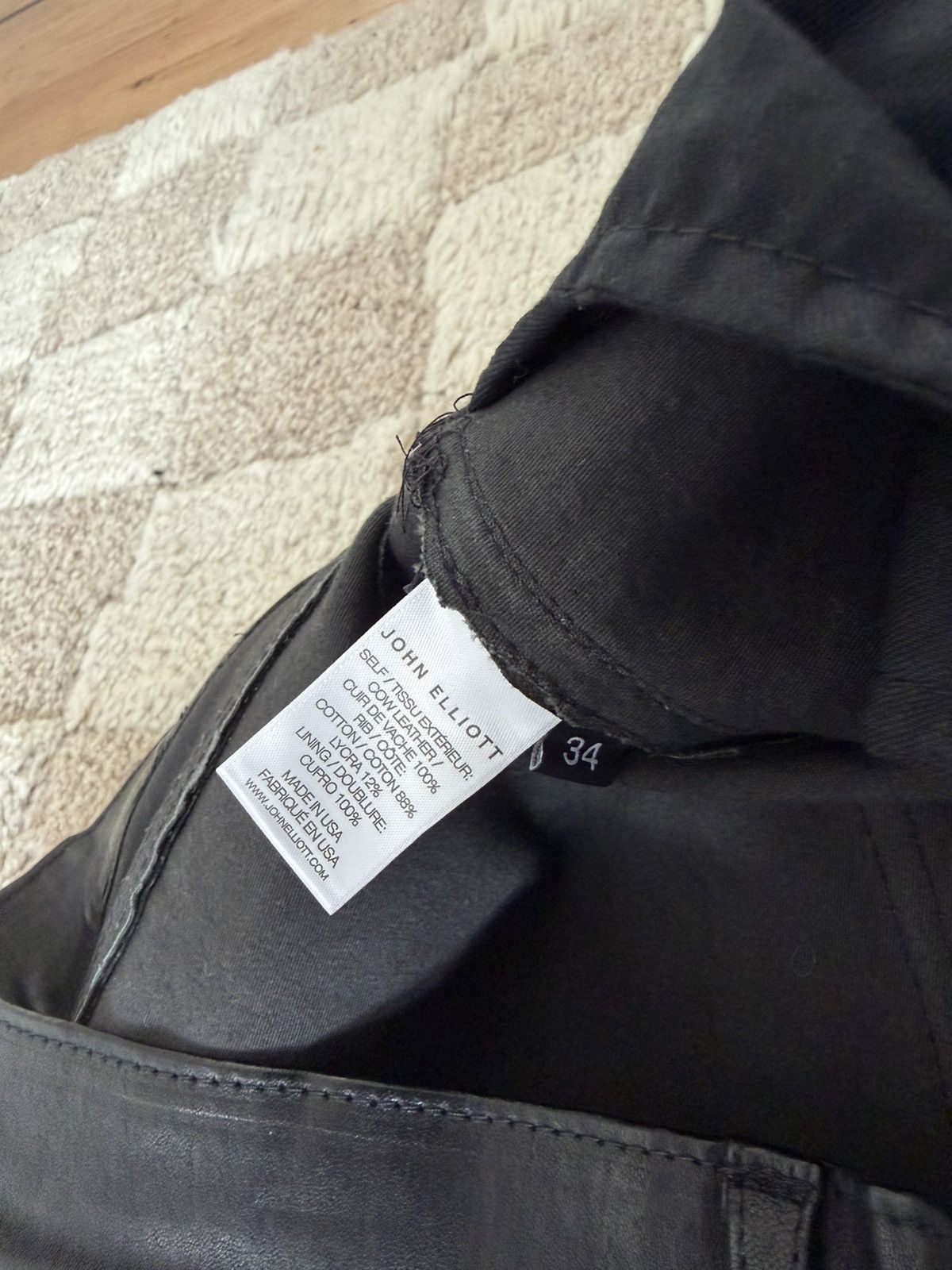 John Elliott John Elliott Leather Cast 2 sz 34 Size US 34 / EU 50 - 4 Thumbnail