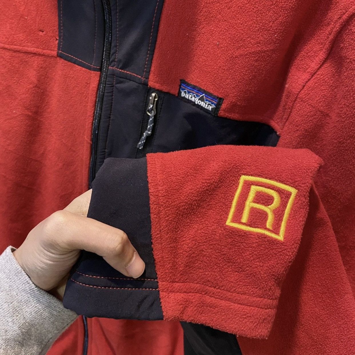 Patagonia × Vintage Patagonia R2 Fleece Full Zip Jackets Size US XL / EU 56 / 4 - 3 Thumbnail