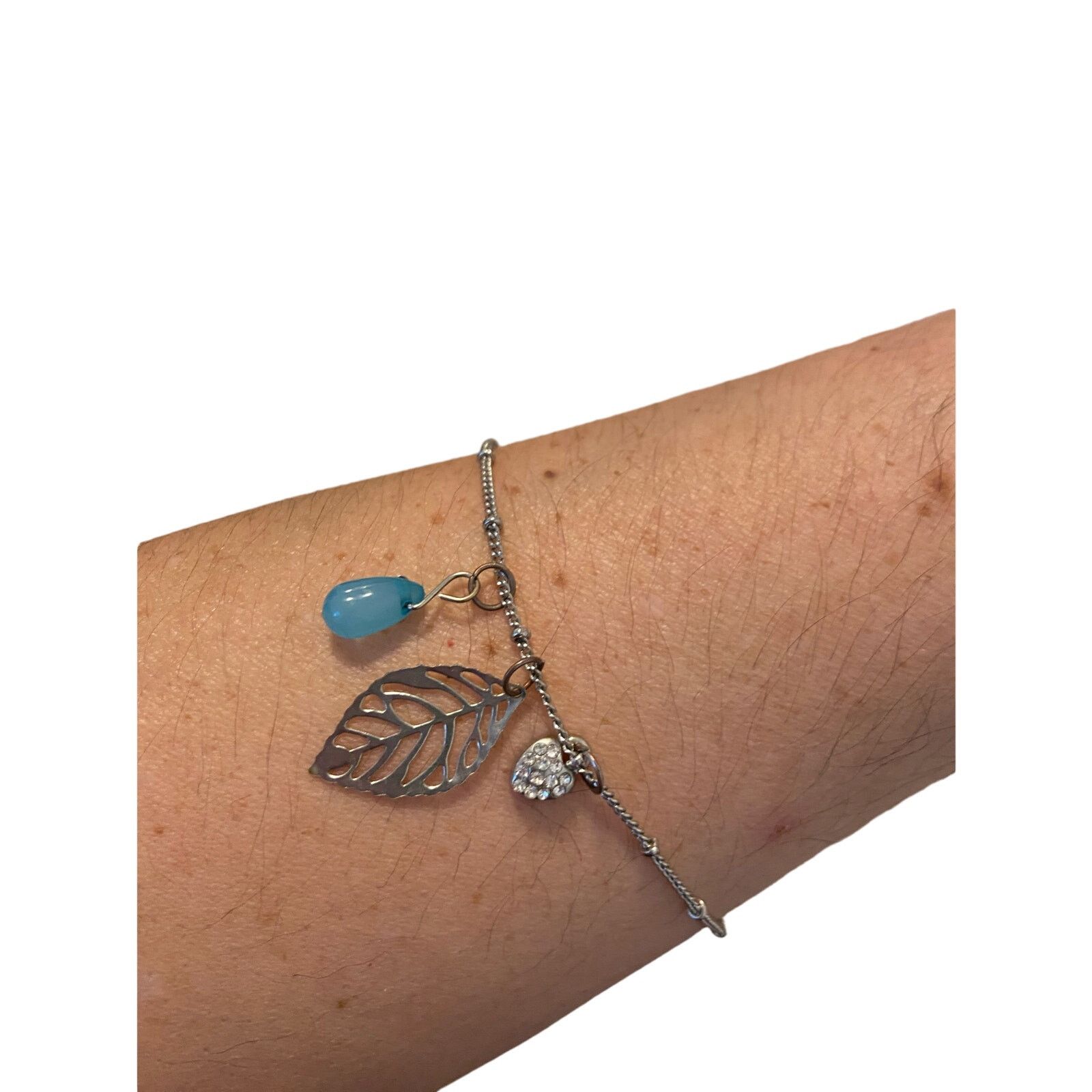 Other Leaf anklet silver tone Size ONE SIZE - 1 Thumbnail