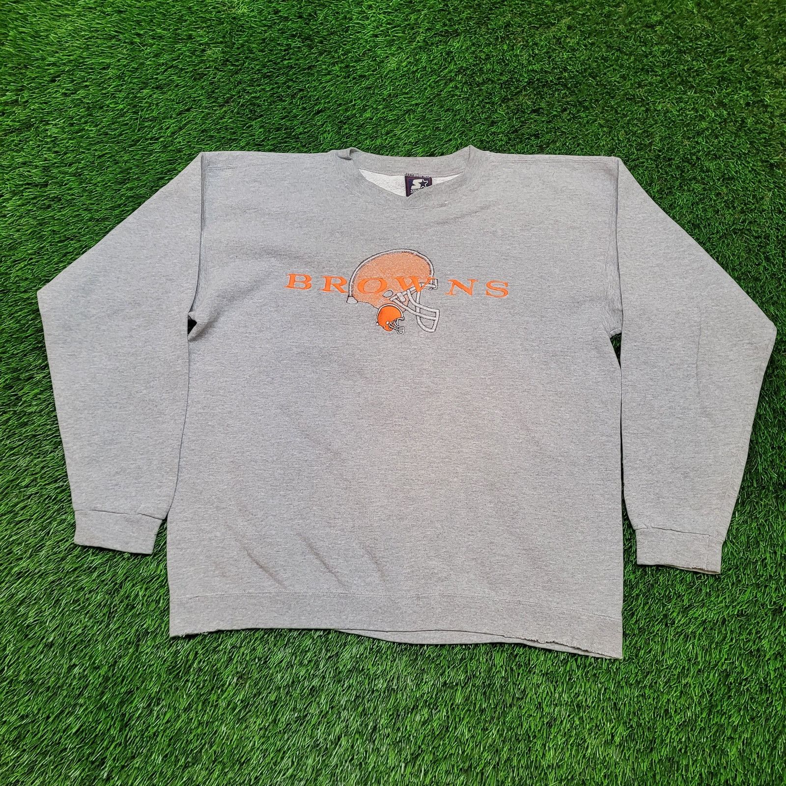 Starter VTG 90s Starter Cleveland Browns Sweatshirt L Boxy Fit USA Size US L / EU 52-54 / 3 - 1 Thumbnail