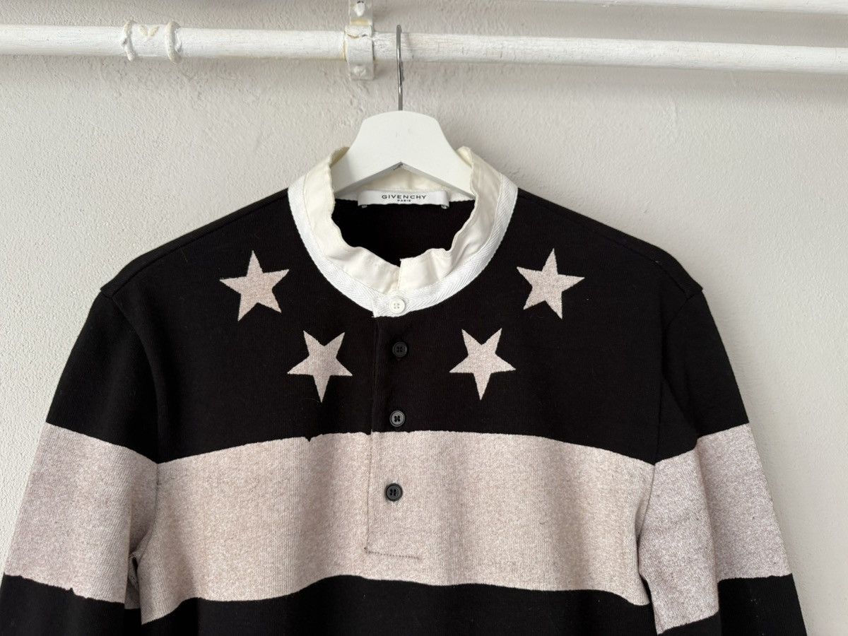 Givenchy Givenchy Star Stripe Rugby Shirt in Cuban Fit Size US S / EU 44-46 / 1 - 4 Thumbnail