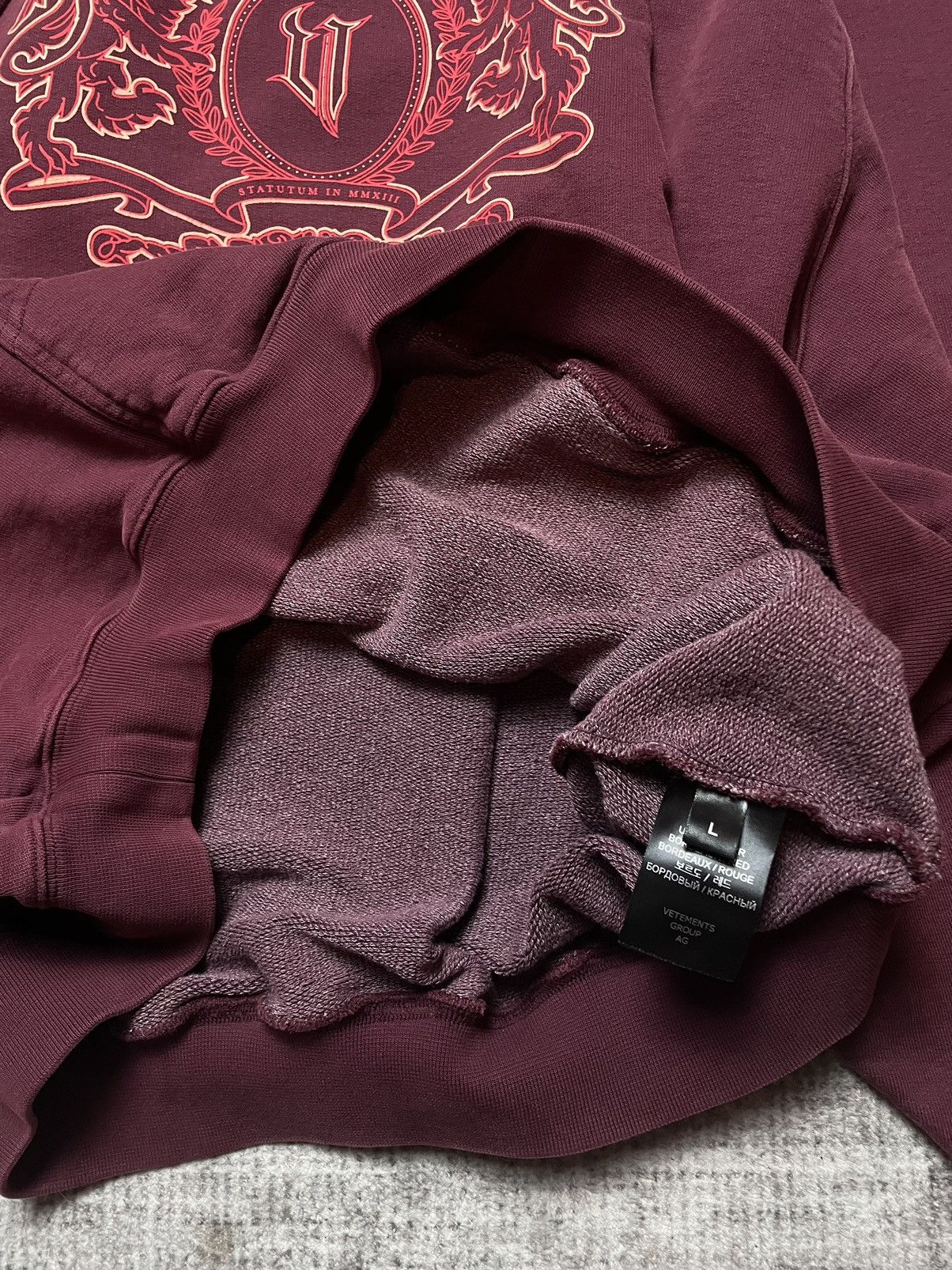 Vetements Vetements Red Royal Hoodie Size US L / EU 52-54 / 3 - 9 Thumbnail