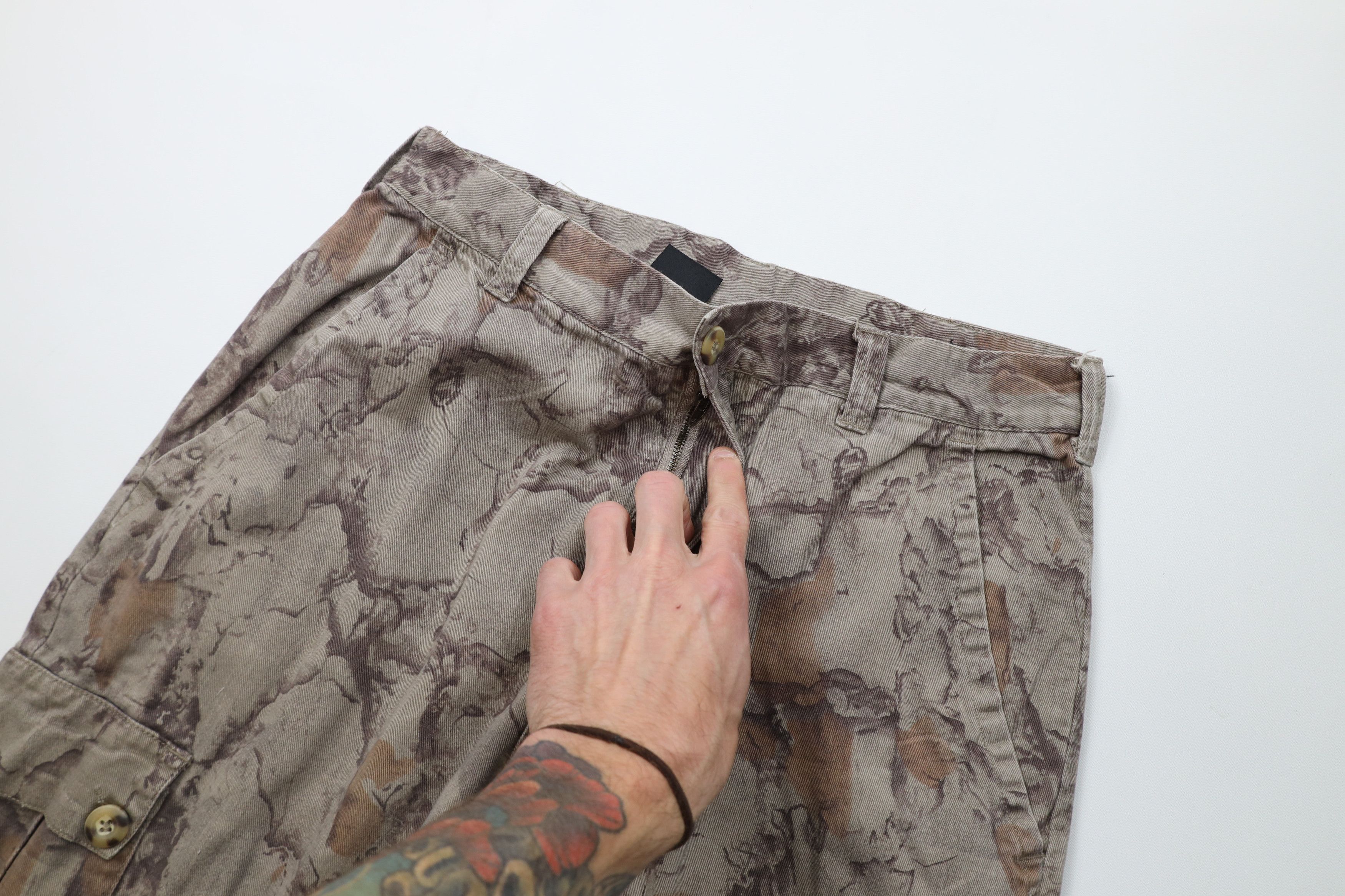 Vintage Vintage 90s Y2K Streetwear Camouflage Cargo Pants Cotton Size US 34 / EU 50 - 7 Thumbnail