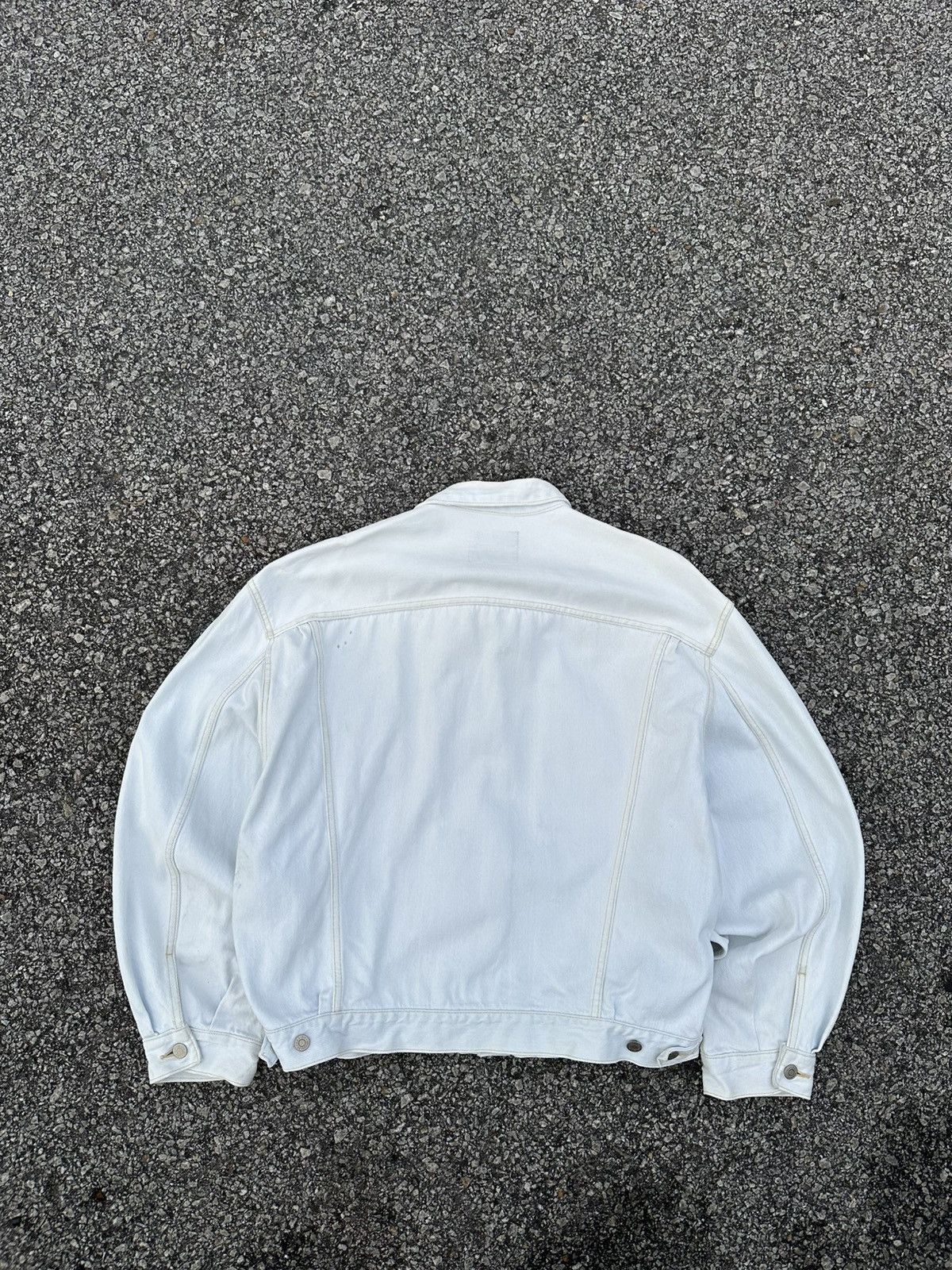 Wrangler 👹Vintage Wrangler White Trucker Jacket Size US L / EU 52-54 / 3 - 10 Thumbnail