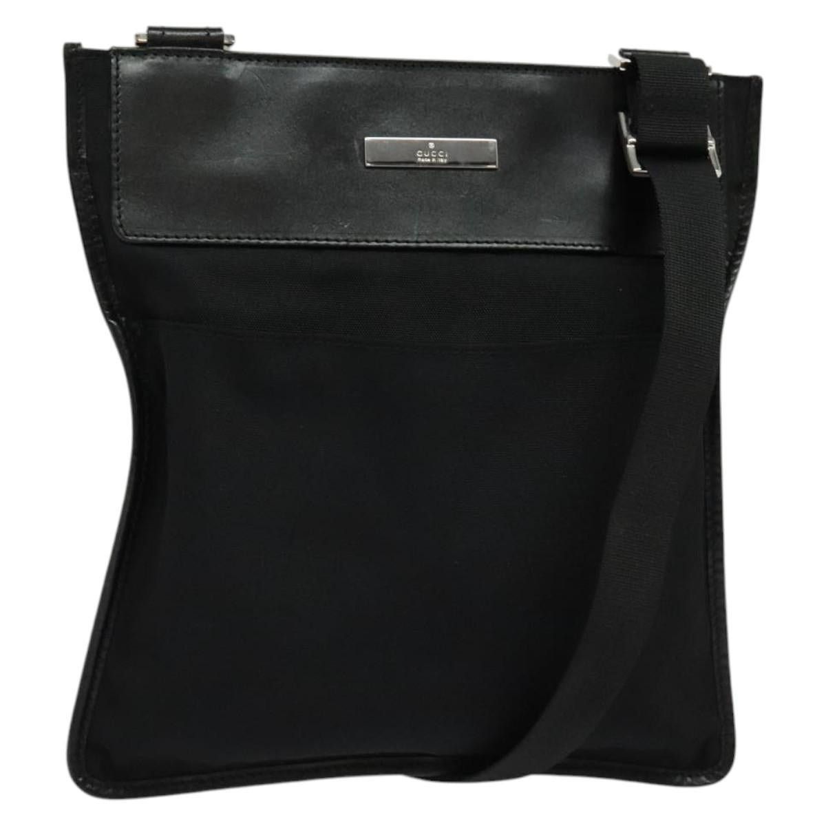 Gucci GUCCI Shoulder Bag Nylon Black Silver 019 019 Size ONE SIZE - 1 Thumbnail