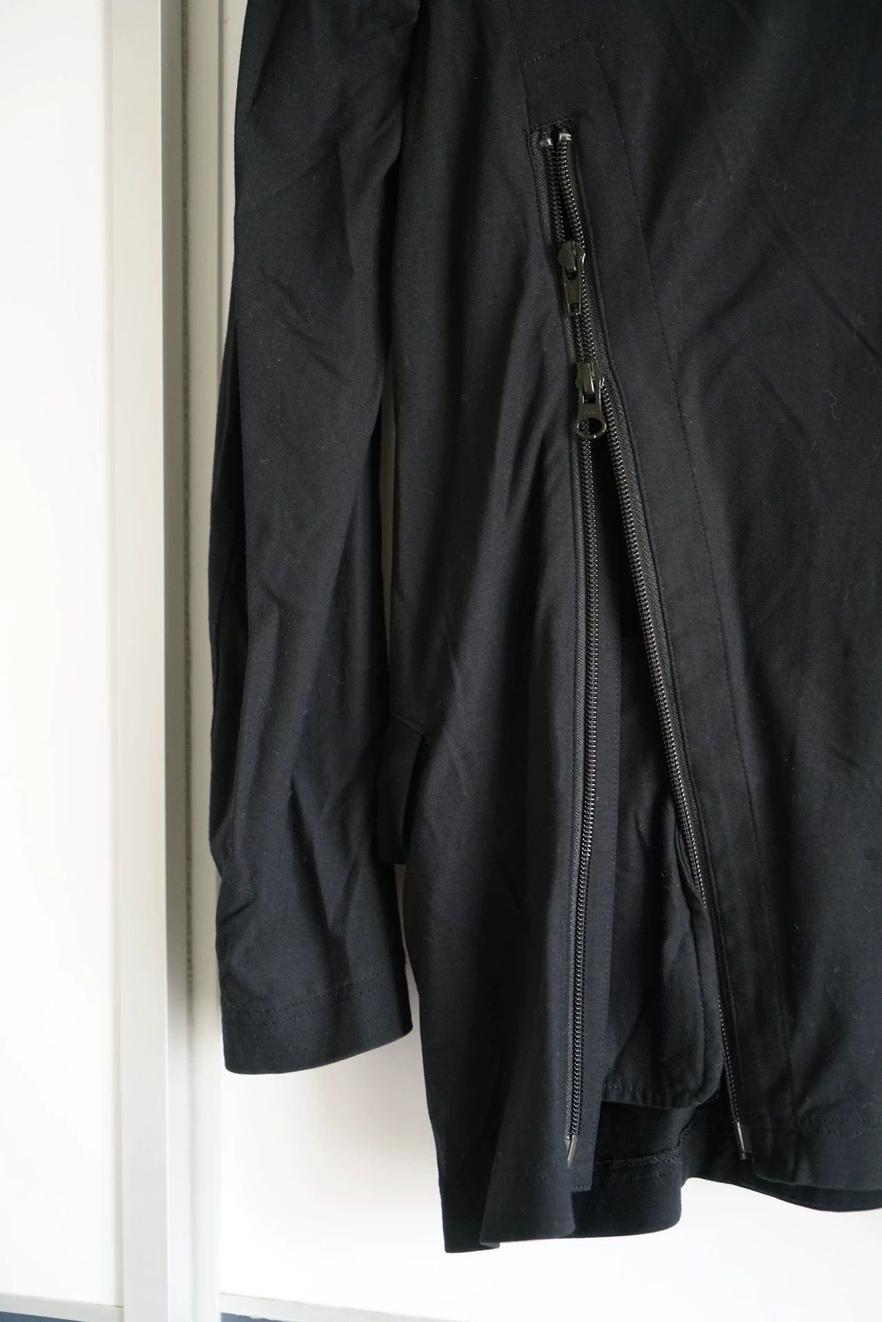 Yohji Yamamoto Yohji Yamamoto 14SS Rain Back-Zip Bias Blazer Sz 2 Size US M / EU 48-50 / 2 - 4 Thumbnail