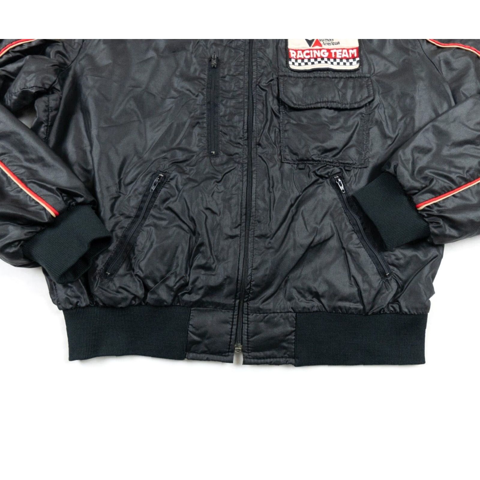 Holloway VINTAGE Holloway Indy Race Car Windbreaker Jacket Black Adult Large 80s 90s Mens Size US L / EU 52-54 / 3 - 4 Thumbnail