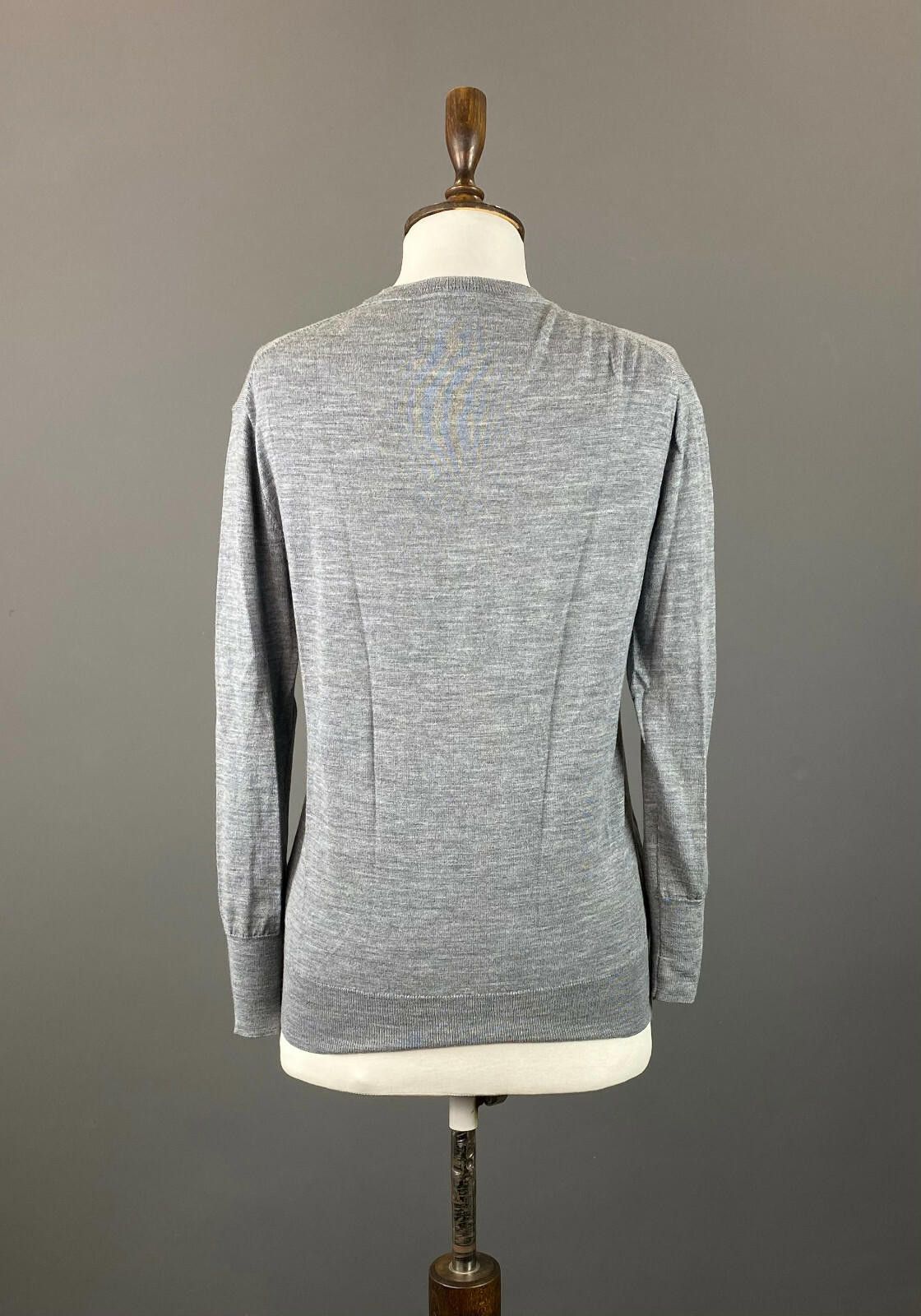 Filippa K Ladies Filippa K Gray Wool V-Neck Sweater Size S Size S / US 4 / IT 40 - 4 Thumbnail