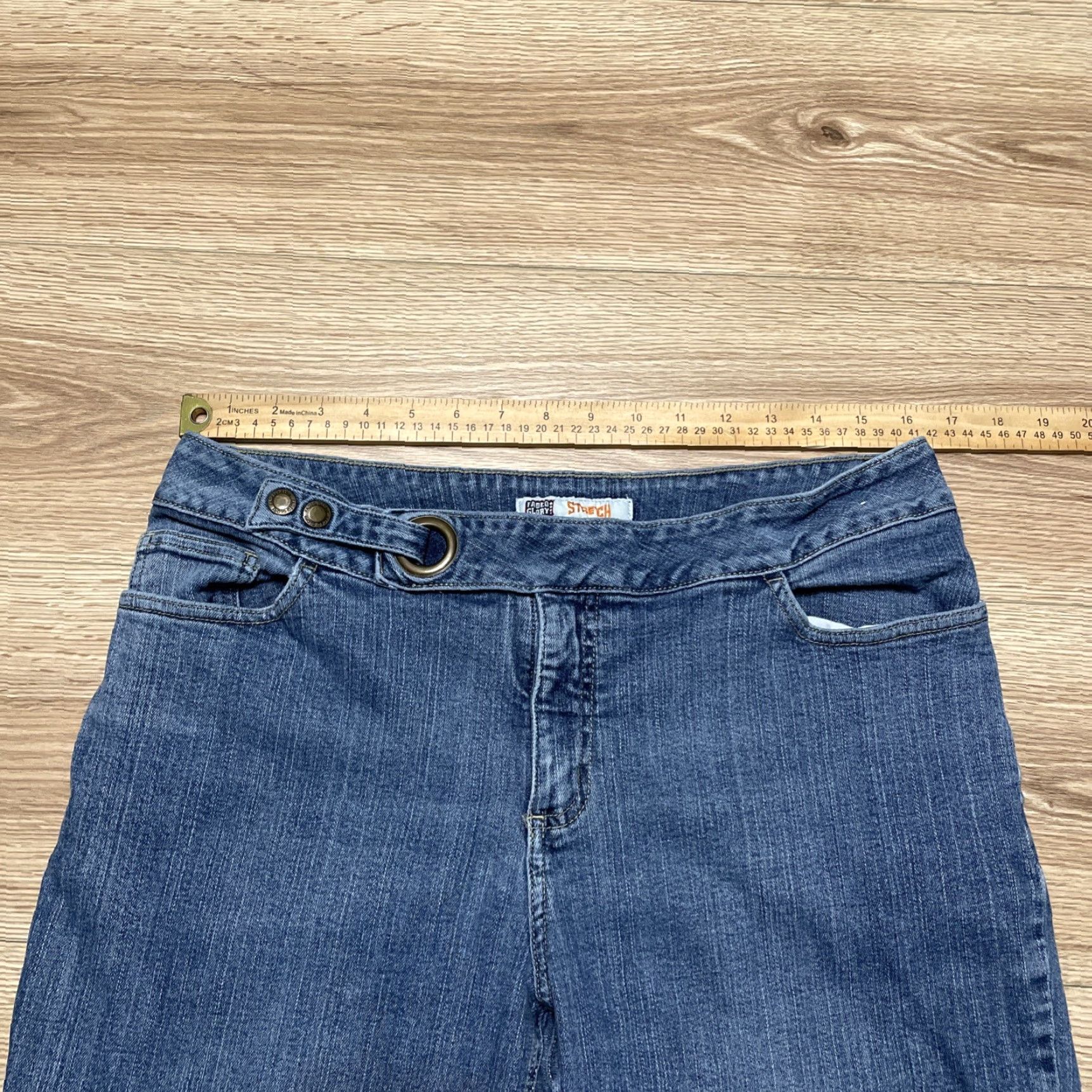 Faded Glory VINTAGE Faded Glory Jeans Women Size 14 Stretch Denim Straight Leg Mid Rise Blue 30in Inseam Size 36" / US 14 / IT 50 - 3 Thumbnail