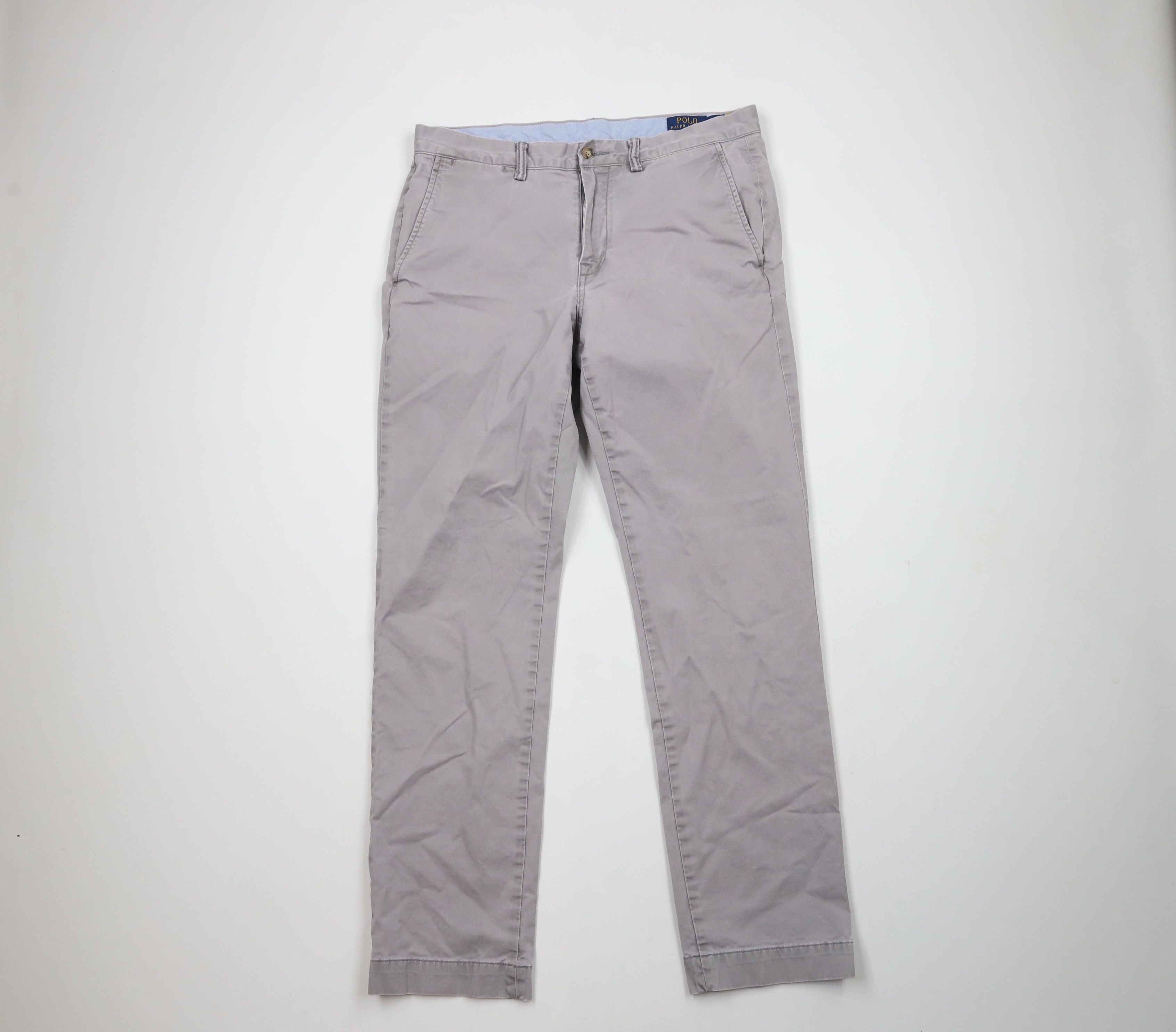 Ralph Lauren × Vintage Vintage Ralph Lauren Cotton Twill Stretch Straight Fit Pants Size US 33 - 1 Thumbnail