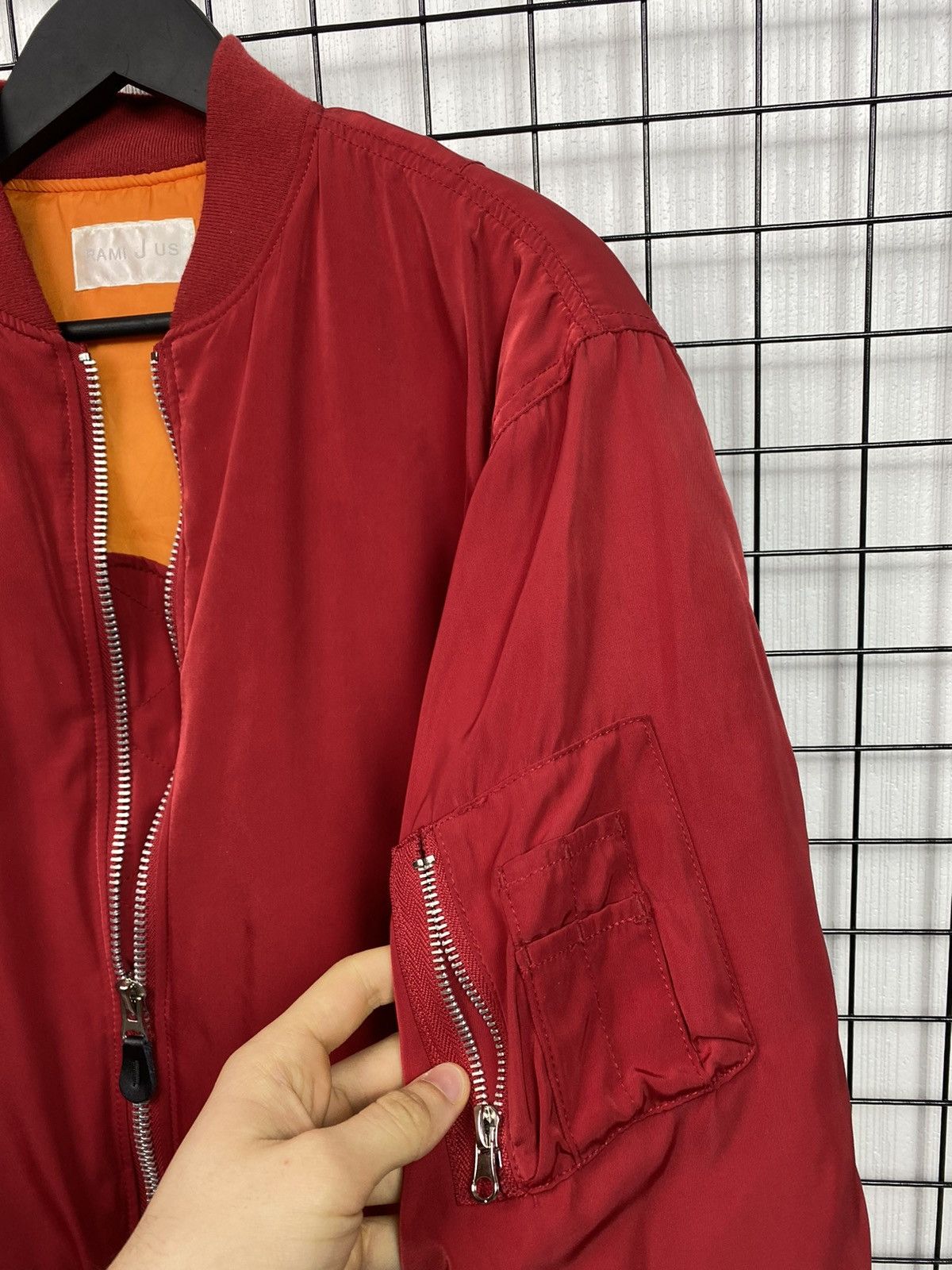 Vintage MA-1 Bomber Jacket Free size Men Red Military style Size US L / EU 52-54 / 3 - 12 Thumbnail