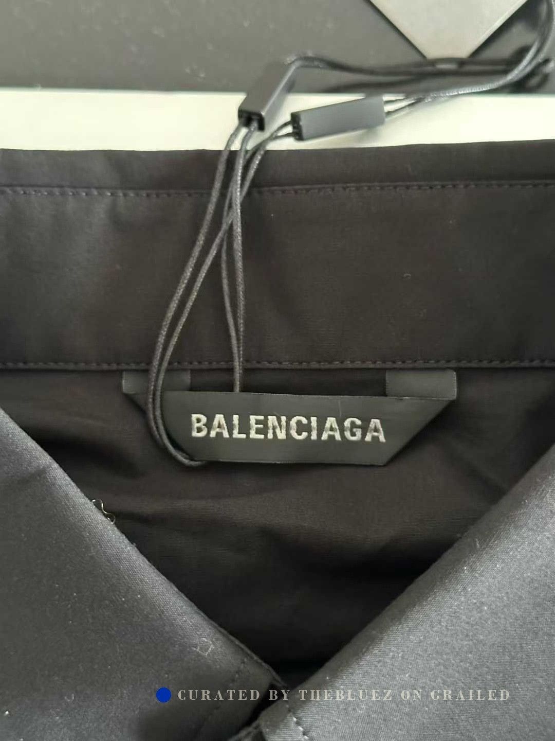 Balenciaga Balenciaga Back Tape Short-Sleeve Shirt Size US XXS / EU 40 - 3 Thumbnail