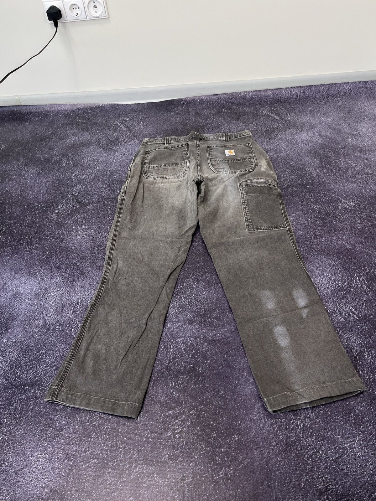 Carhartt × Vintage Vintage 90s Carhartt Work Baggy Cargo Pants Jeans Size US 32 / EU 48 - 2 Thumbnail
