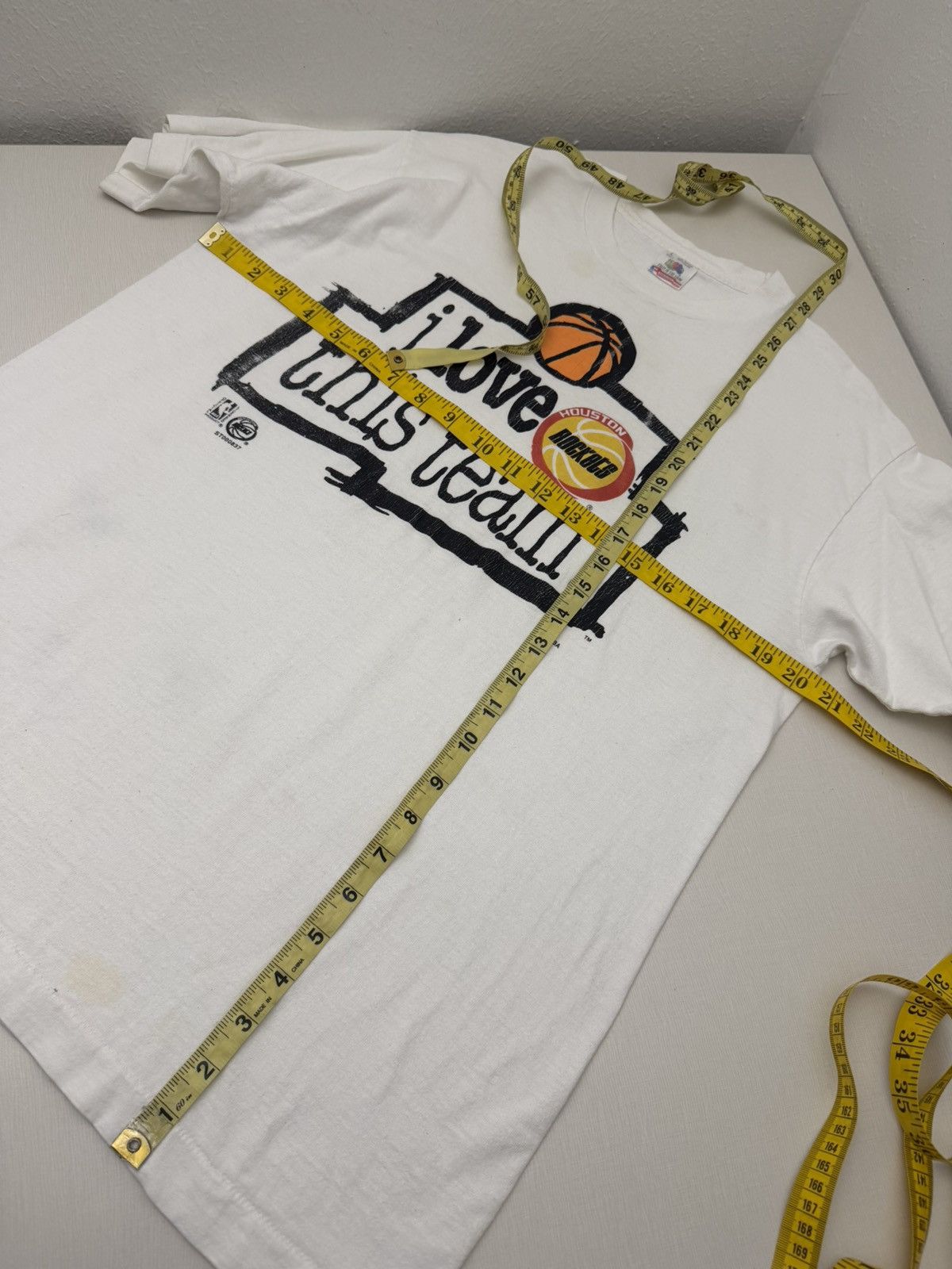 NBA Vintage 90s Houston Rockets “I Love This Team” NBA Tshirt L Size US L / EU 52-54 / 3 - 6 Thumbnail