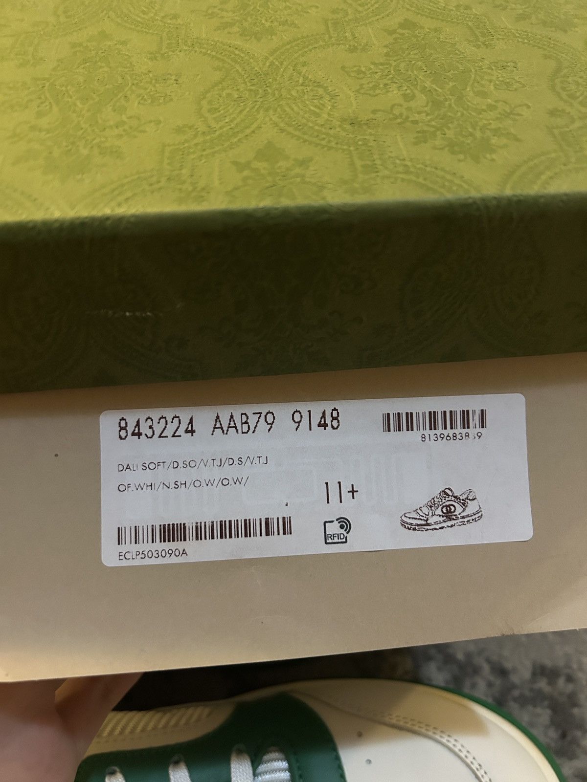 Gucci Gucci Men MAC80 Sneaker Off White Green Size US 11.5 / EU 44-45 - 6 Thumbnail