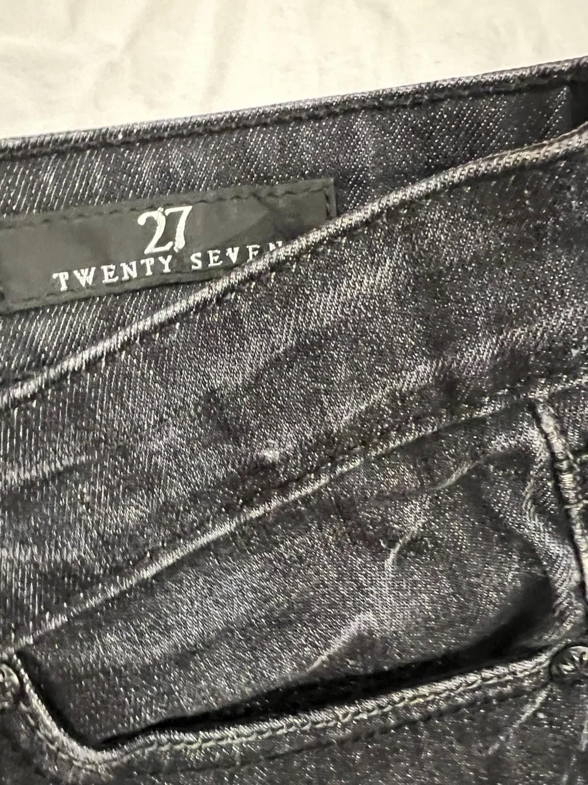 Affliction Affliction Bianca Y2K Black Skinny Jeans Deer Skull Gothic Size 25" / US 0 / IT 36 - 4 Thumbnail