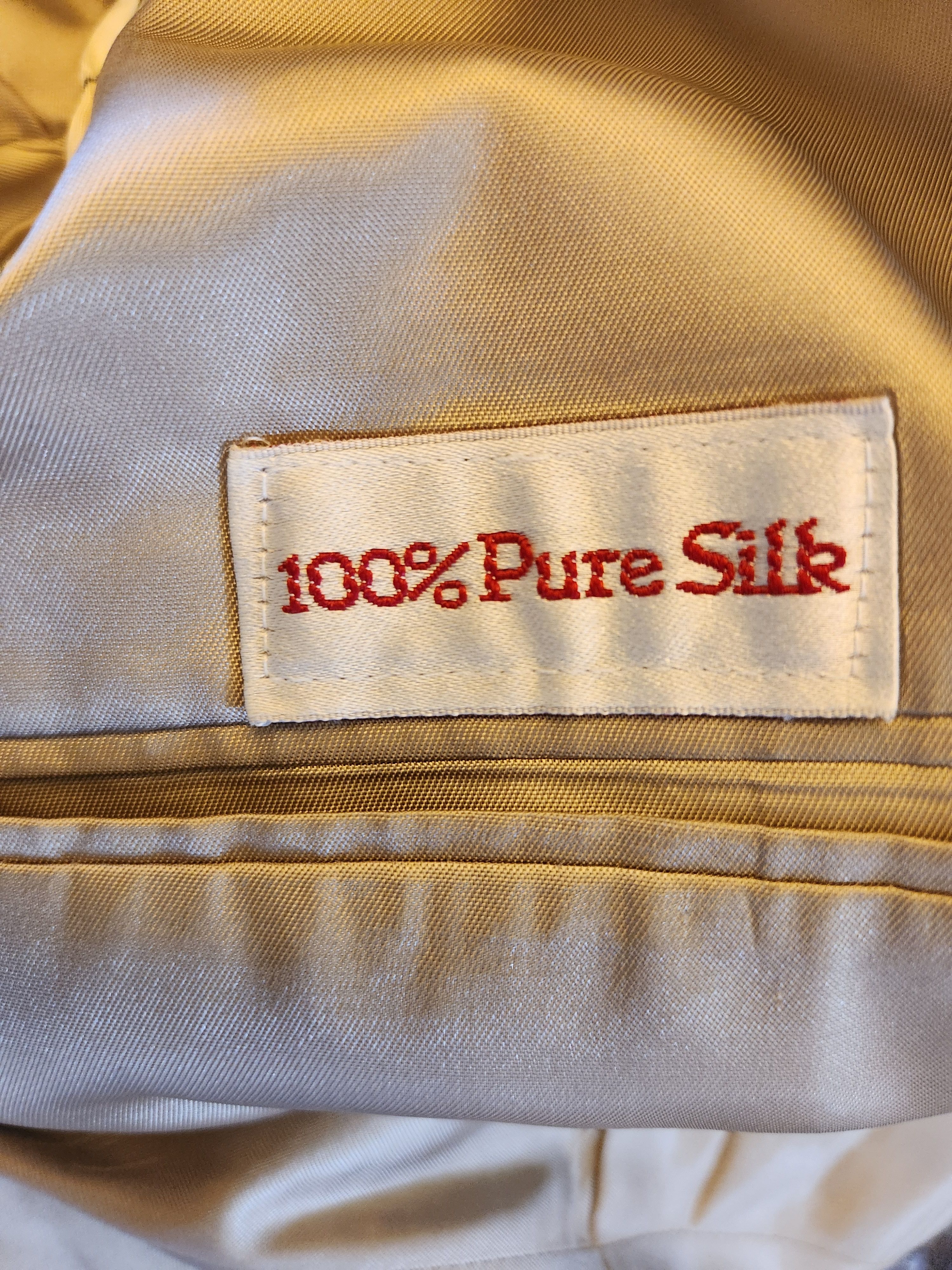 Vintage Vintage 70's Southampton 2 Button Men's 100% Silk Blazer Size 40R - 5 Thumbnail