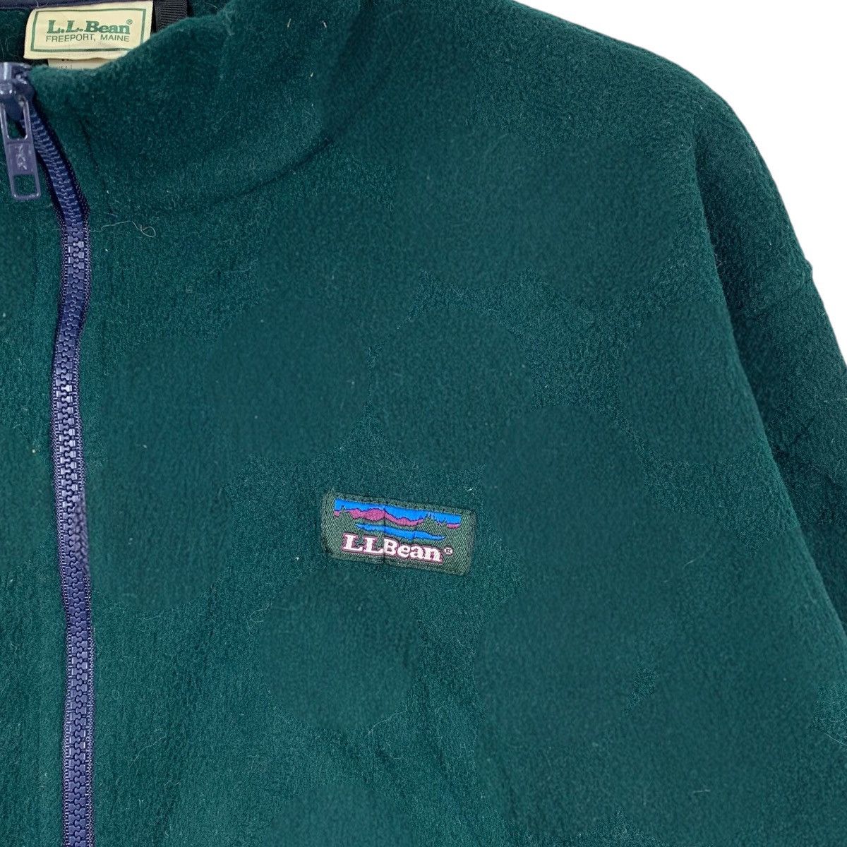 L.L. Bean × Vintage Vintage L.L.BEAN Outdoor Old Skool Logo Zipper Sweatshirt Size US M / EU 48-50 / 2 - 4 Thumbnail