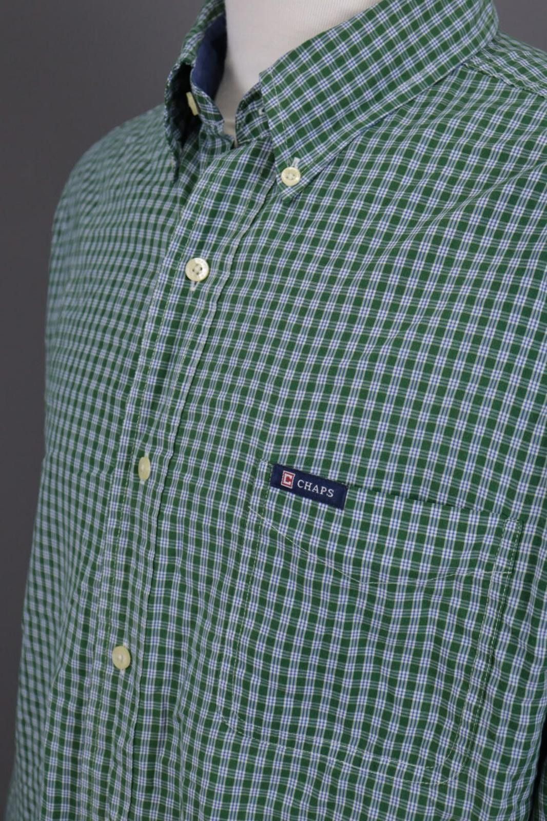 Chaps Men Chaps Easy Care Check Button Up Dress Shirt XL Size US XL / EU 56 / 4 - 12 Thumbnail