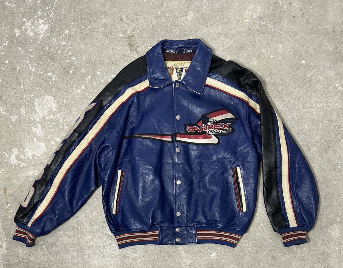 Avirex AVIREX LEATHER JACKET “SPEED CHAMPIONSHIP” Size US XXL / EU 58 / 5 - 4 Thumbnail