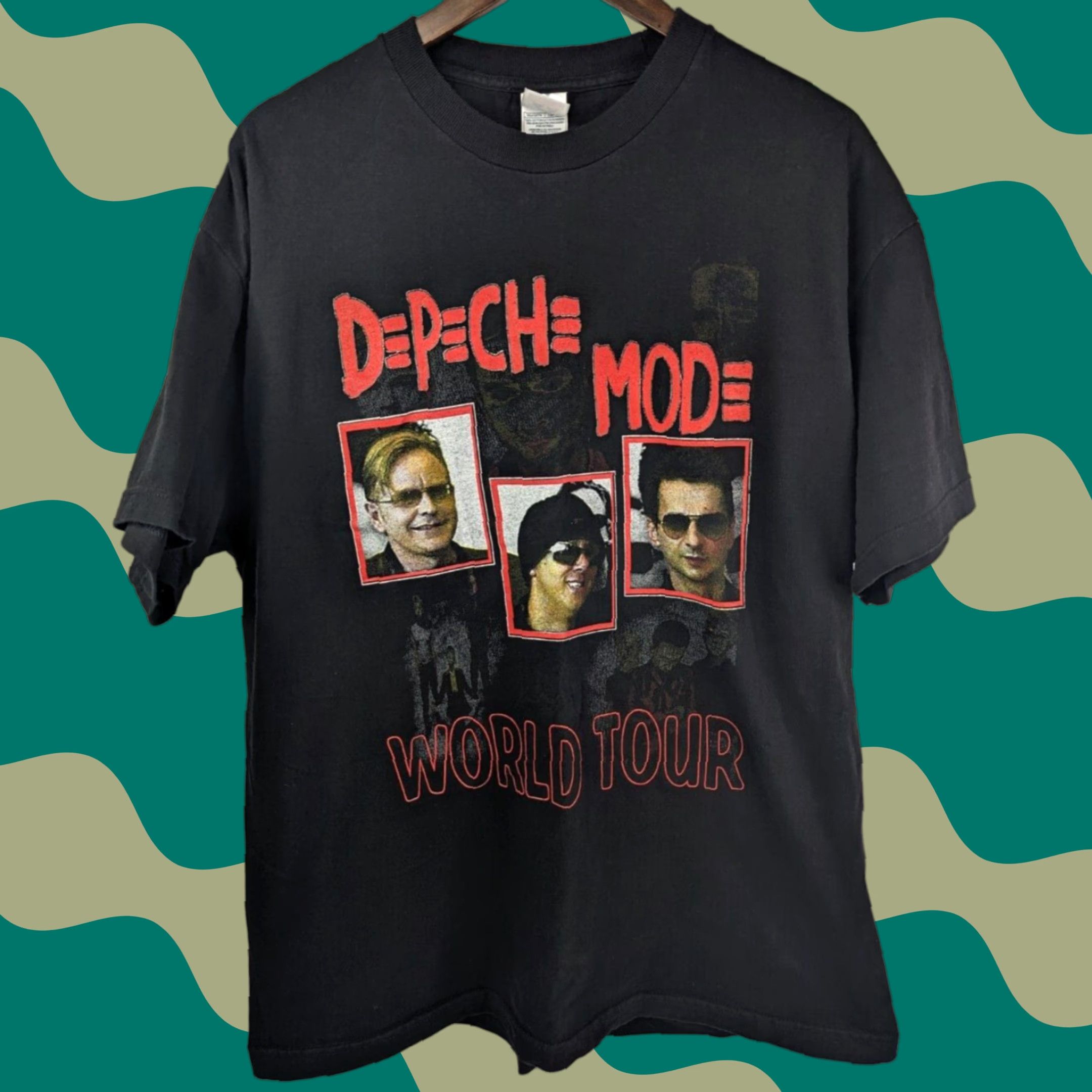 Vintage Depeche Mode Tee Y2K Touring The Angel 2005/2006 World Tour XL Black Cotton Blend T-Shirt Men Short Sleeve Band Size ONE SIZE - 1 Thumbnail
