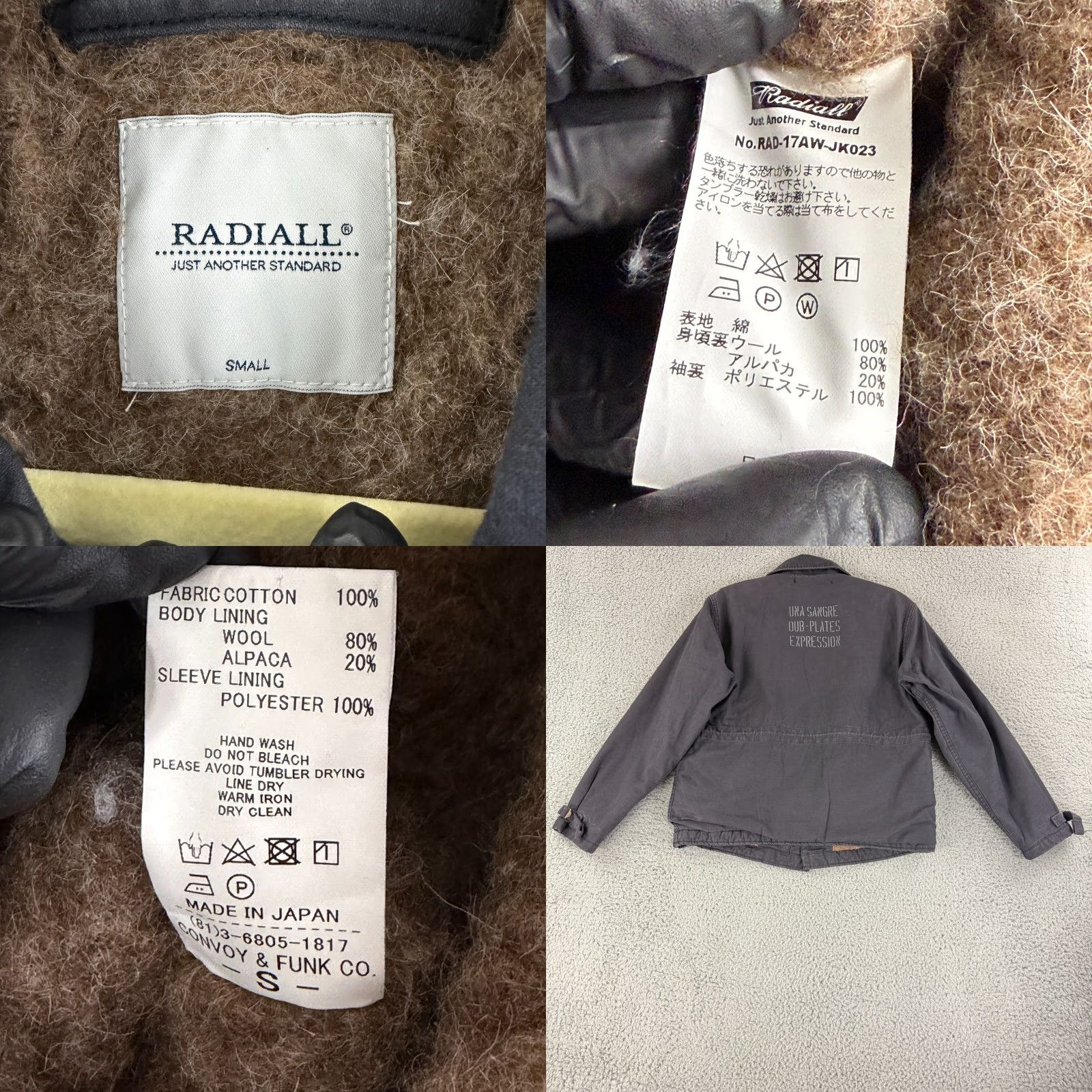 Vintage Radiall Jacket Mens Small Gray Wool Alpaca Long Sleeve Button Front Japan - Vintage? No Size US S / EU 44-46 / 1 - 9 Thumbnail
