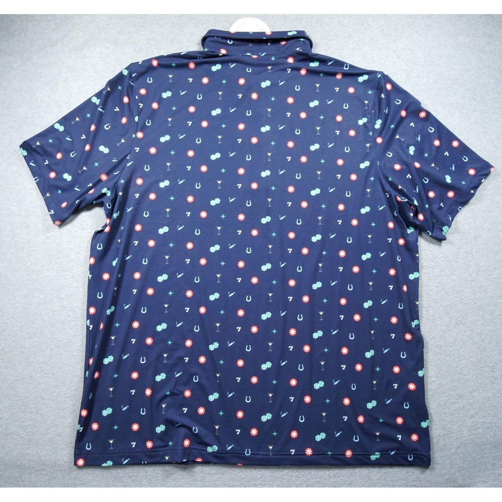 Vintage Criquet Shirt Mens 2XL XXL Blue Polo Performance Viva Vegas Stretch NEW Size US XXL / EU 58 / 5 - 4 Thumbnail