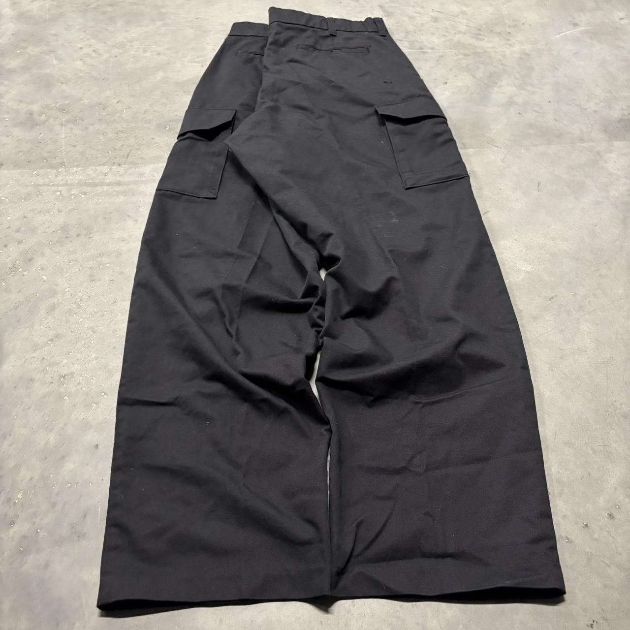 Japanese Brand × Vintage Crazy Vintage Y2K/2000a Baggy Black Streetwear Skater Cargo Pants! Size US 36 / EU 52 - 4 Thumbnail