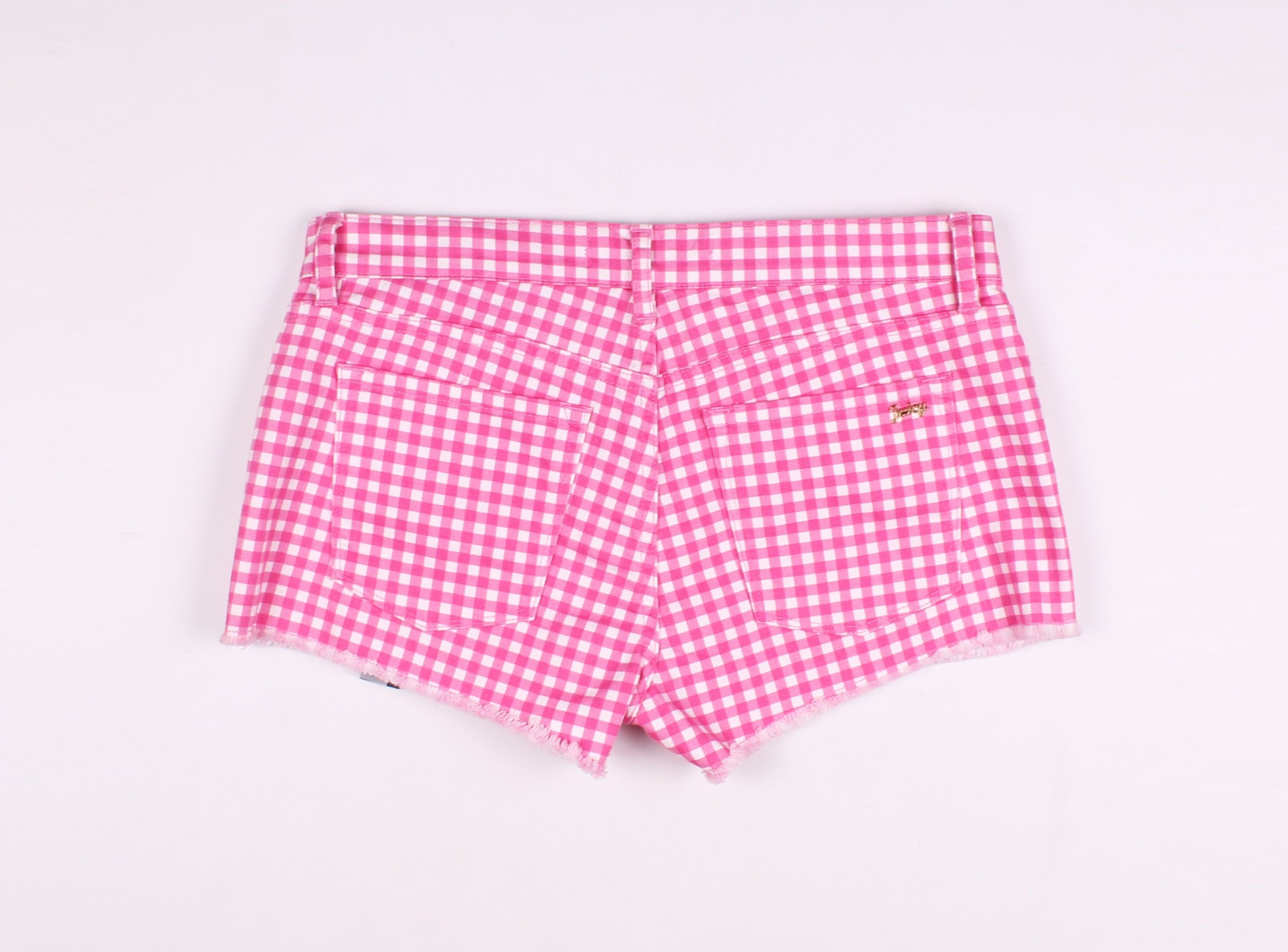 Juicy Couture × Vintage Juicy Couture Vintage Y2K Checkered Pink Barbie Shorts Size 30" / US 8 / IT 44 - 8 Thumbnail