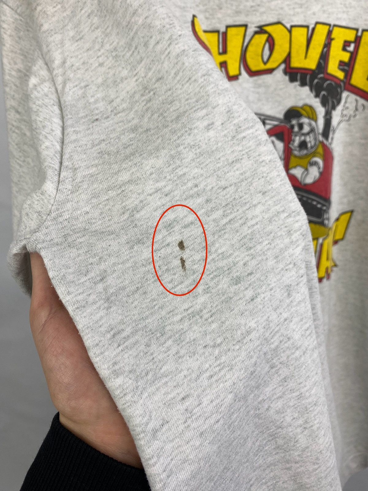 Caterpillar 🇺🇸 Vintage 90s Caterpillar Shovel Maniac T-shirt rare retro Size US XL / EU 56 / 4 - 10 Thumbnail