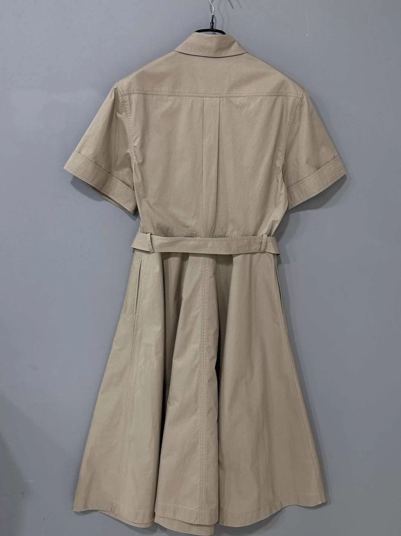 Celine Celine Khaki Cinched Waist Dress Women's 40 Size S / US 4 / IT 40 - 3 Thumbnail