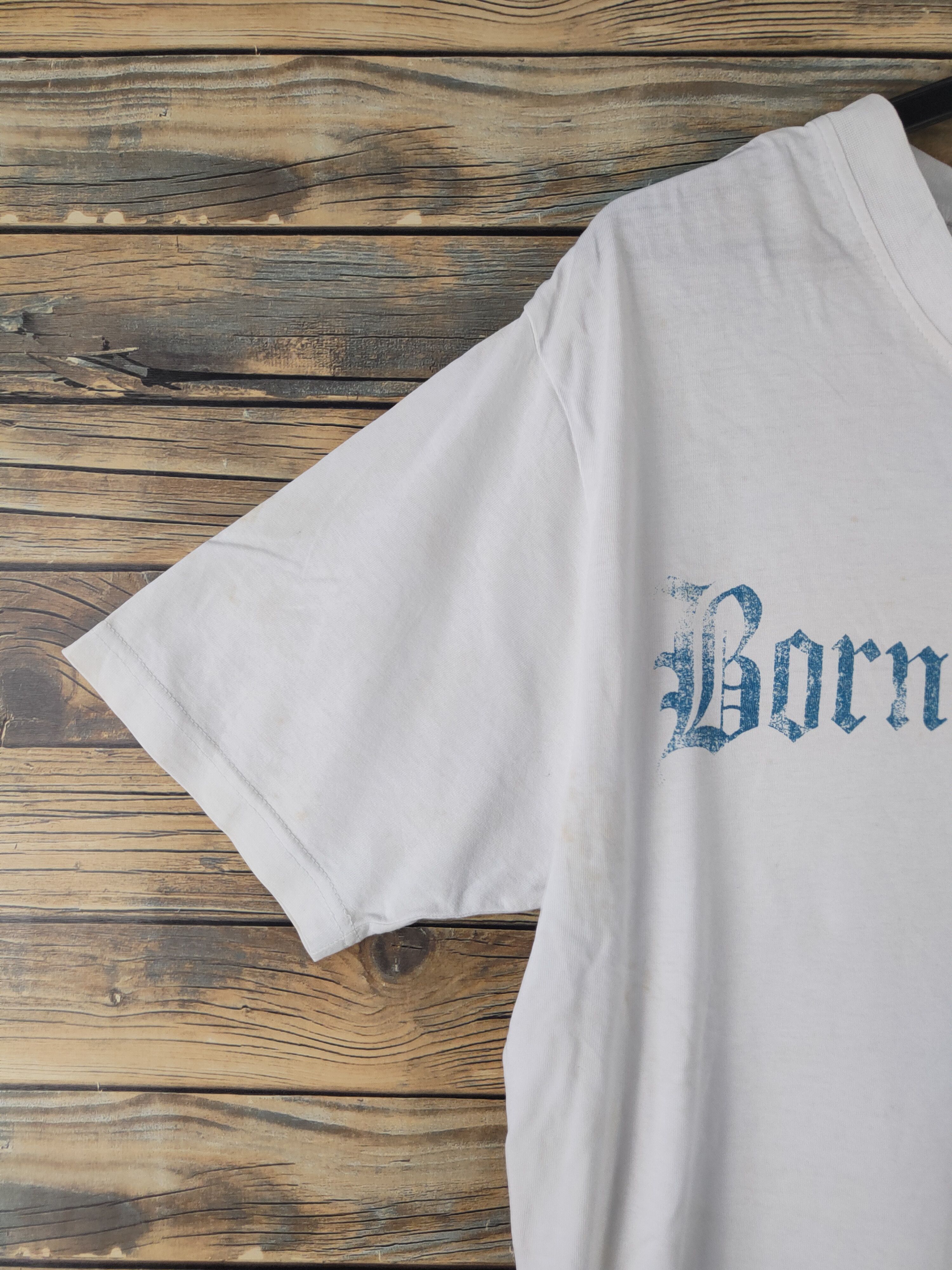 Japanese Brand DL Born To Lost Skull White Short Sleeve T-shirt #2064 Size US M / EU 48-50 / 2 - 5 Thumbnail