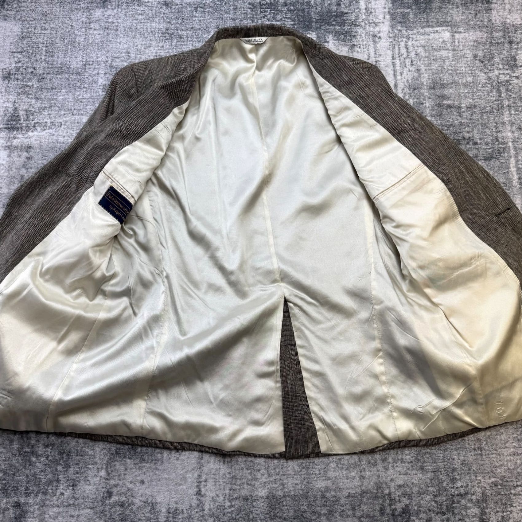 Ralph Lauren Vintage Ralph Lauren Polo University Club Blazer Jacket Mens 42 Glen Check Silk USA Size US XL / EU 56 / 4 - 4 Thumbnail